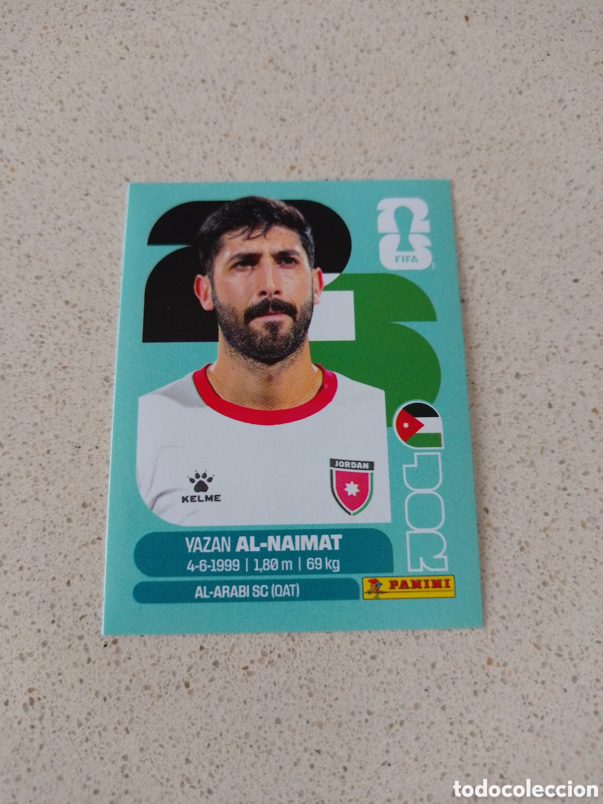 Cromos de F&uacute;tbol: CROMO NUMERO 16 AL-NAIMAT JORDANIA. MUNDIAL 2026. PANINI.