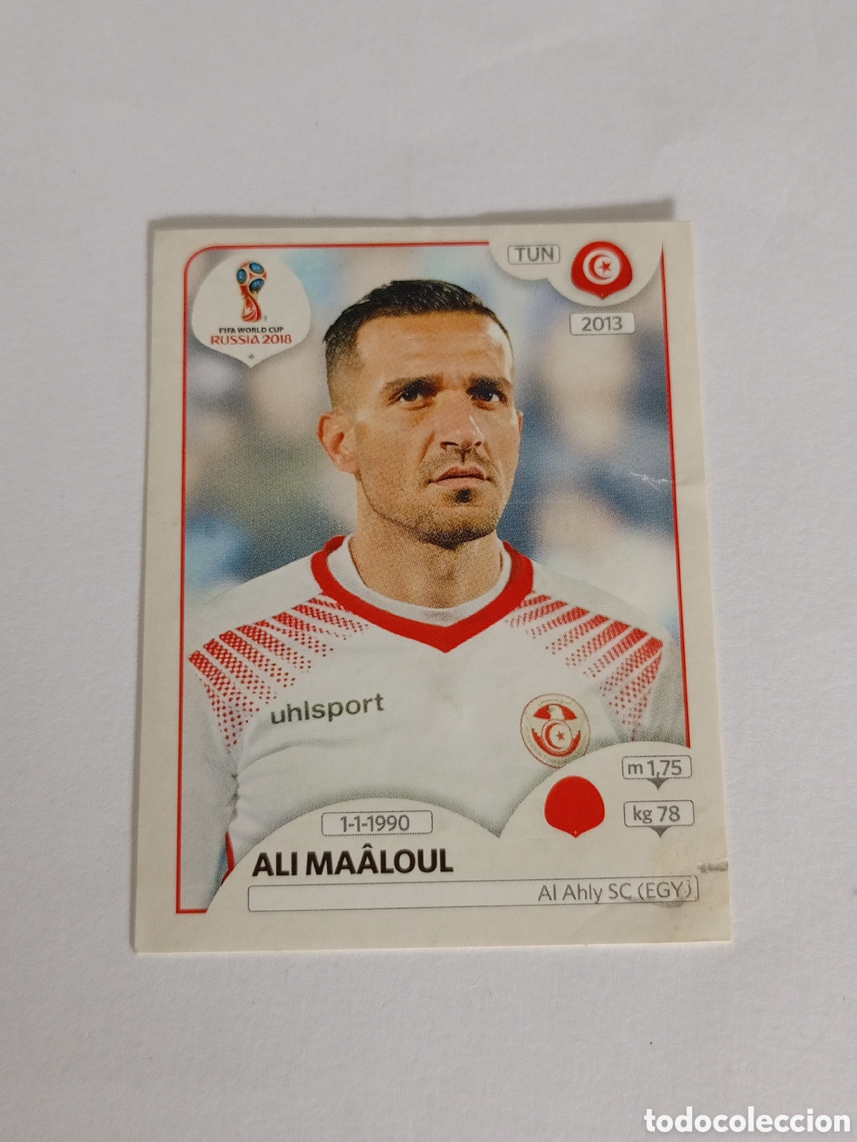 Cromos de F&uacute;tbol: 543 ALI MA&Acirc;LOUL (Tunisia) - Panini FIFA World Cup RUSSIA 2018