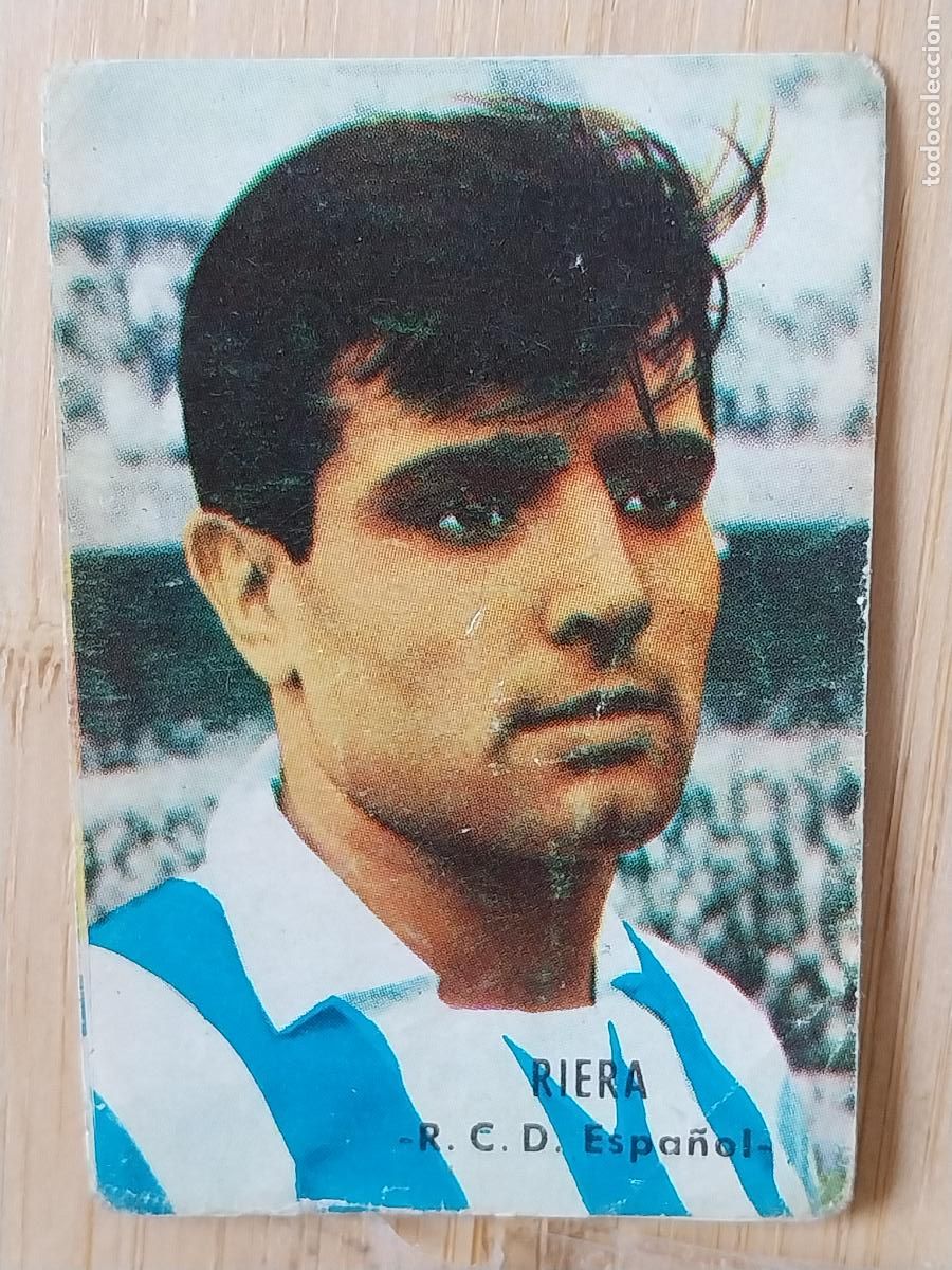 Cromos de F&uacute;tbol: RIERA R C D ESPA&Ntilde;OL LIGA 1966 66 67 ED FHER CROMO SIN PEGAR NUNCA ORIGINAL *