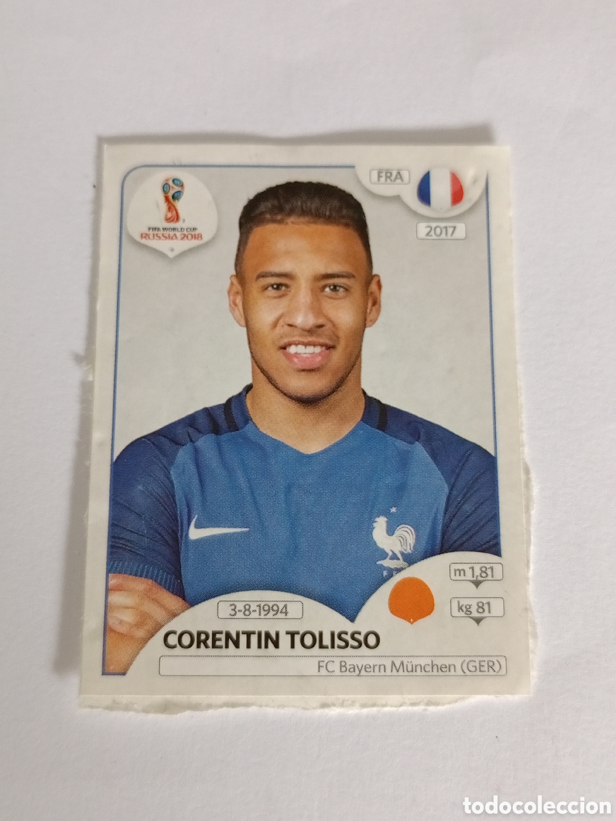 Cromos de Futebol: 204 BIS EXTRA CORENTIN TOLISSO FRANCIA CROMOS MUNDIAL 18 FIFA WORLD CUP RUSSIA RUSIA 2018