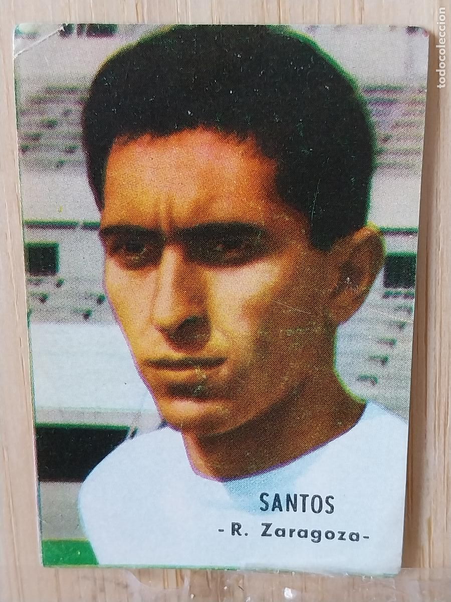 Cromos de f&uacute;tbol: SANTOS ZARAGOZA LIGA 1966 66 67 ED FHER CROMO SIN PEGAR NUNCA ORIGINAL *