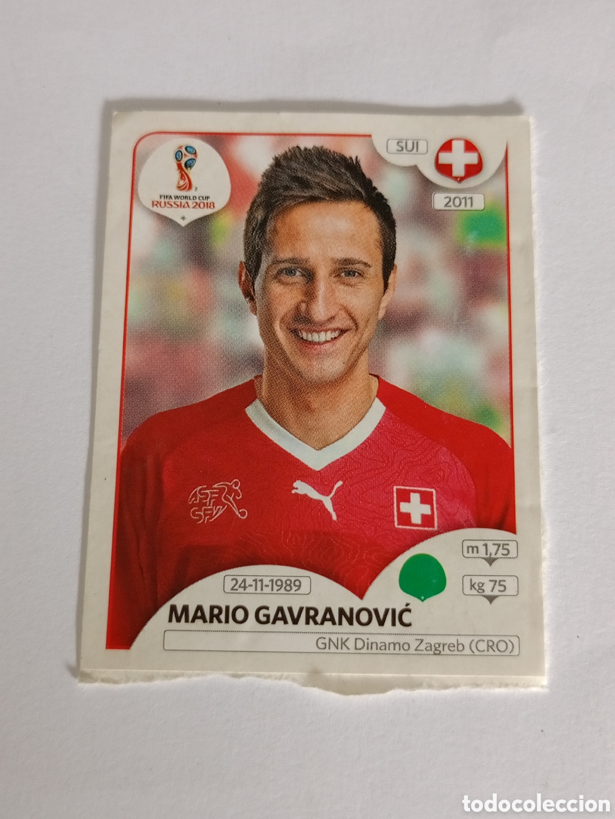Cromos de Futebol: MARIO GAVRANOVIC SUIZA CROMO ACTUALIZACION FIFA WORLD CUP RUSSIA MUNDIAL RUSIA 2018 18 PANINI