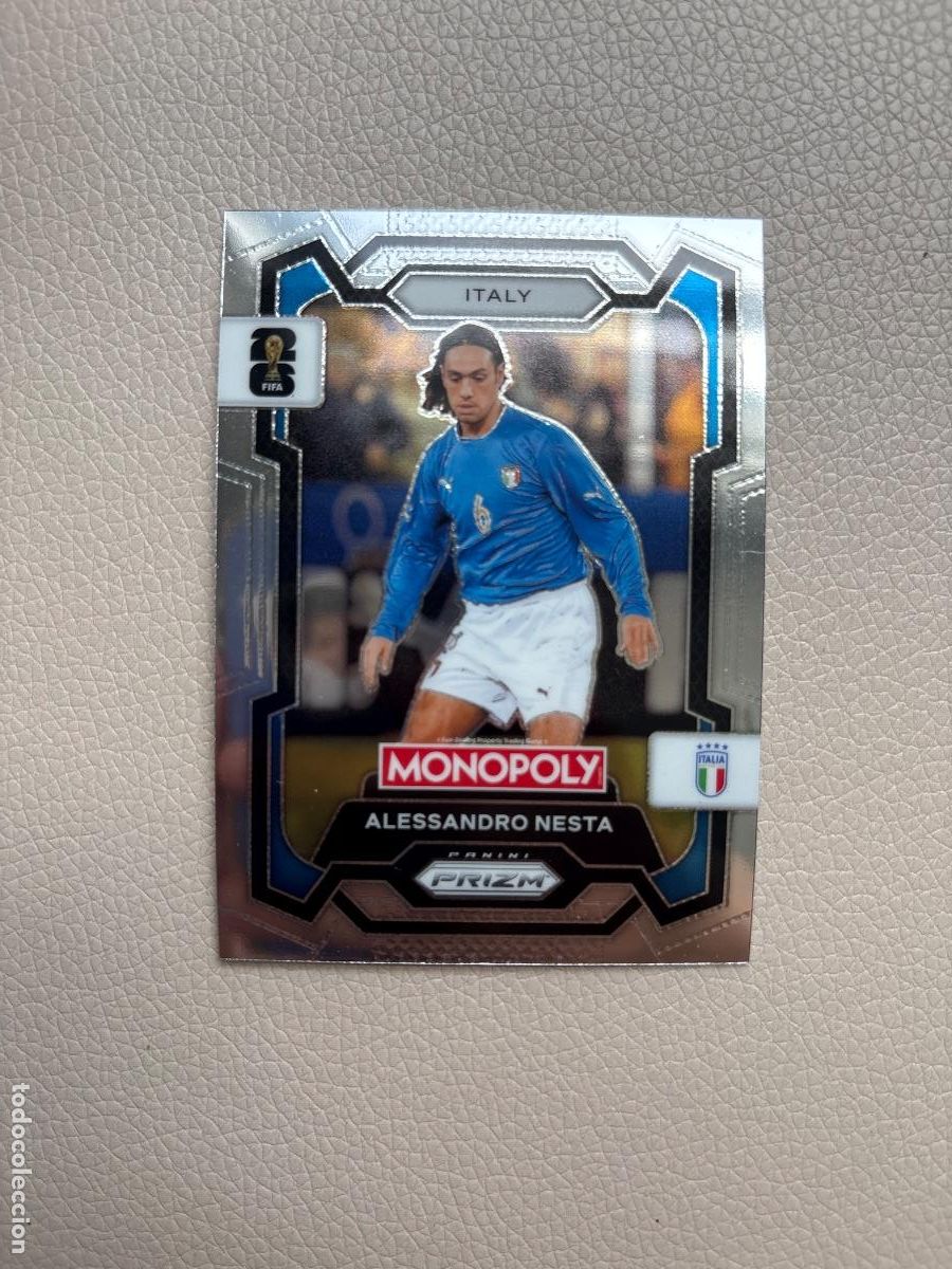 Cartes &agrave; collectionner de Football: 21. CROMO ALESSANDRO NESTA N 34 PRIZM MONOPOLY WORLD CUP 2026