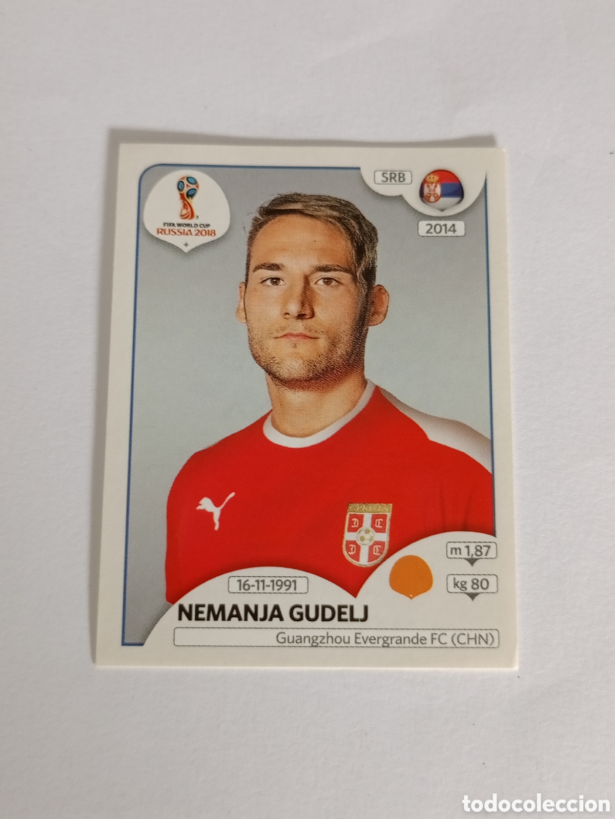 Cromos de Futebol: N&ordm; 415 NEMANJA GUDELJ - SERBIA - VERSION ROSA PINK - MUNDIAL DE FUTBOL RUSSIA 2018 PANINI