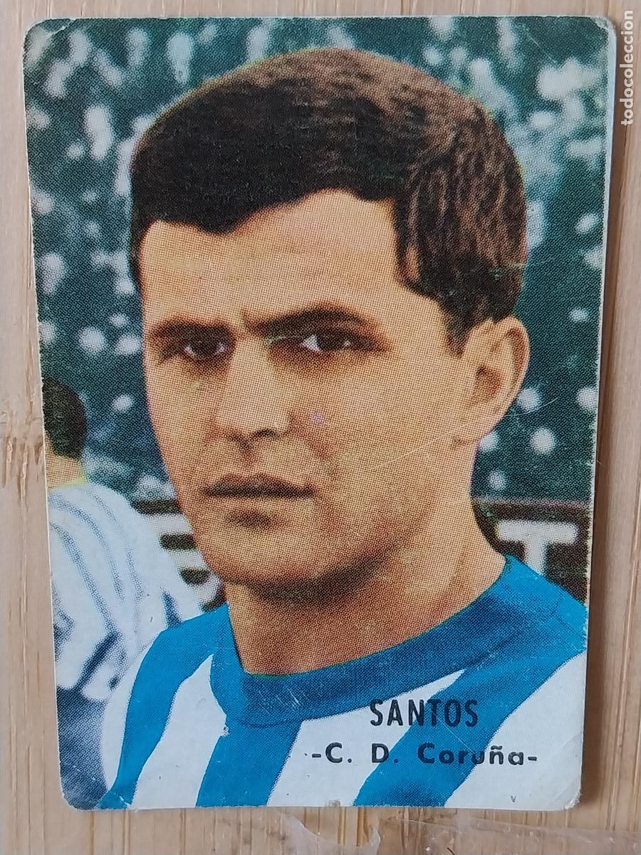 Cromos de Futebol: SANTOS DEPORTIVO CORU&Ntilde;A LIGA 1966 66 67 ED FHER CROMO SIN PEGAR NUNCA ORIGINAL *