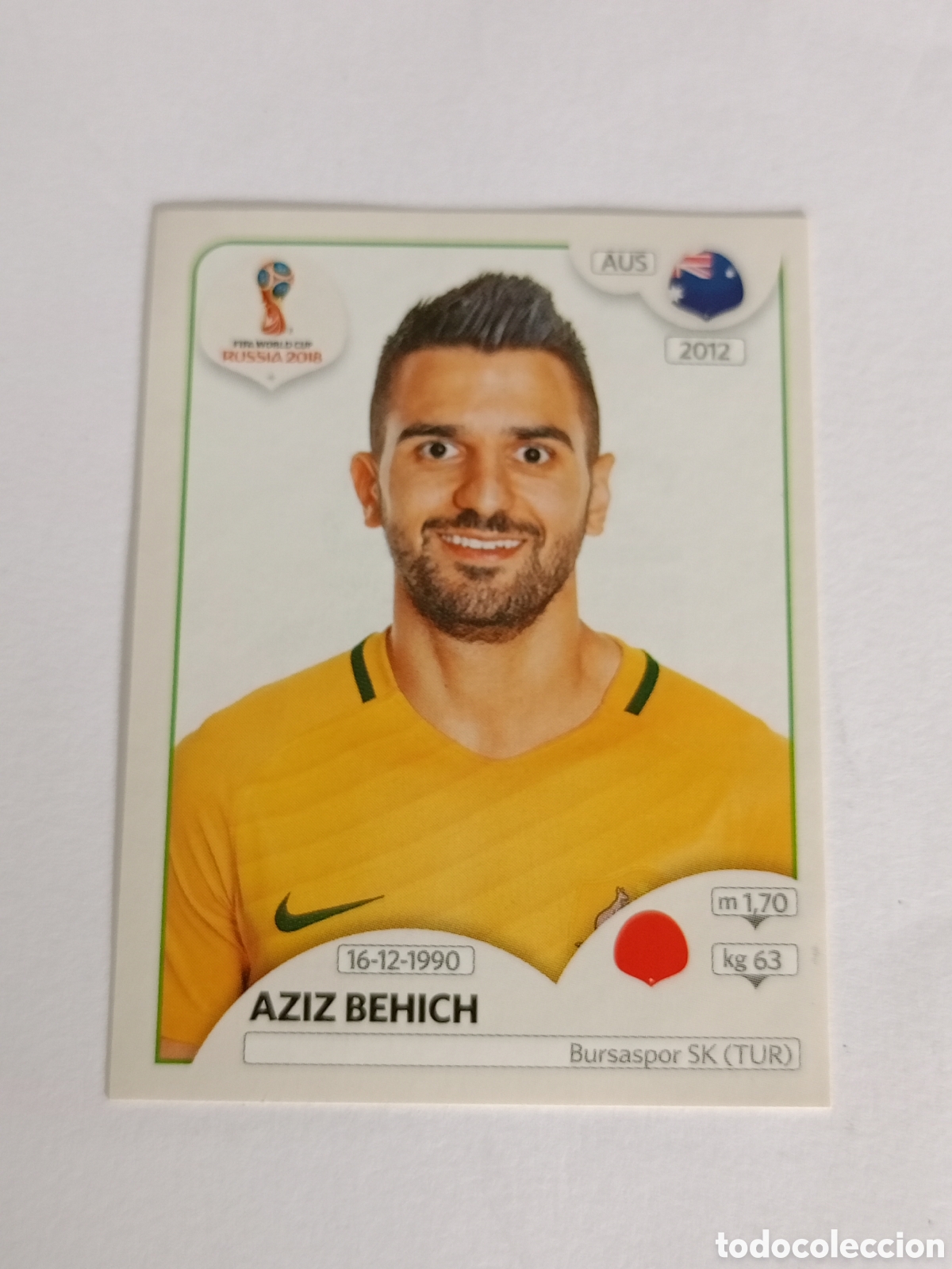 Cromos de Futebol: Mundial 2018 Panini N&deg;218 Australia Aziz Behich