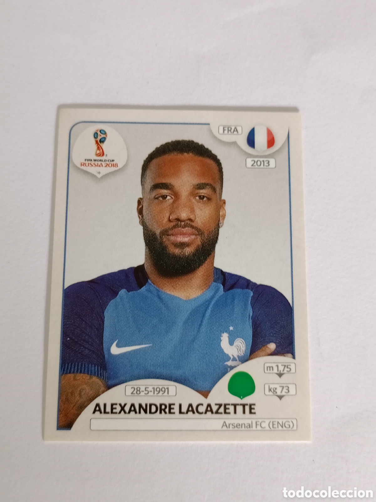 Cromos de Futebol: LACAZETTE FRANCIA MUNDIAL F&Uacute;TBOL RUSIA RUSSIA 2018 N&deg; 208 PANINI SIN PEGAR