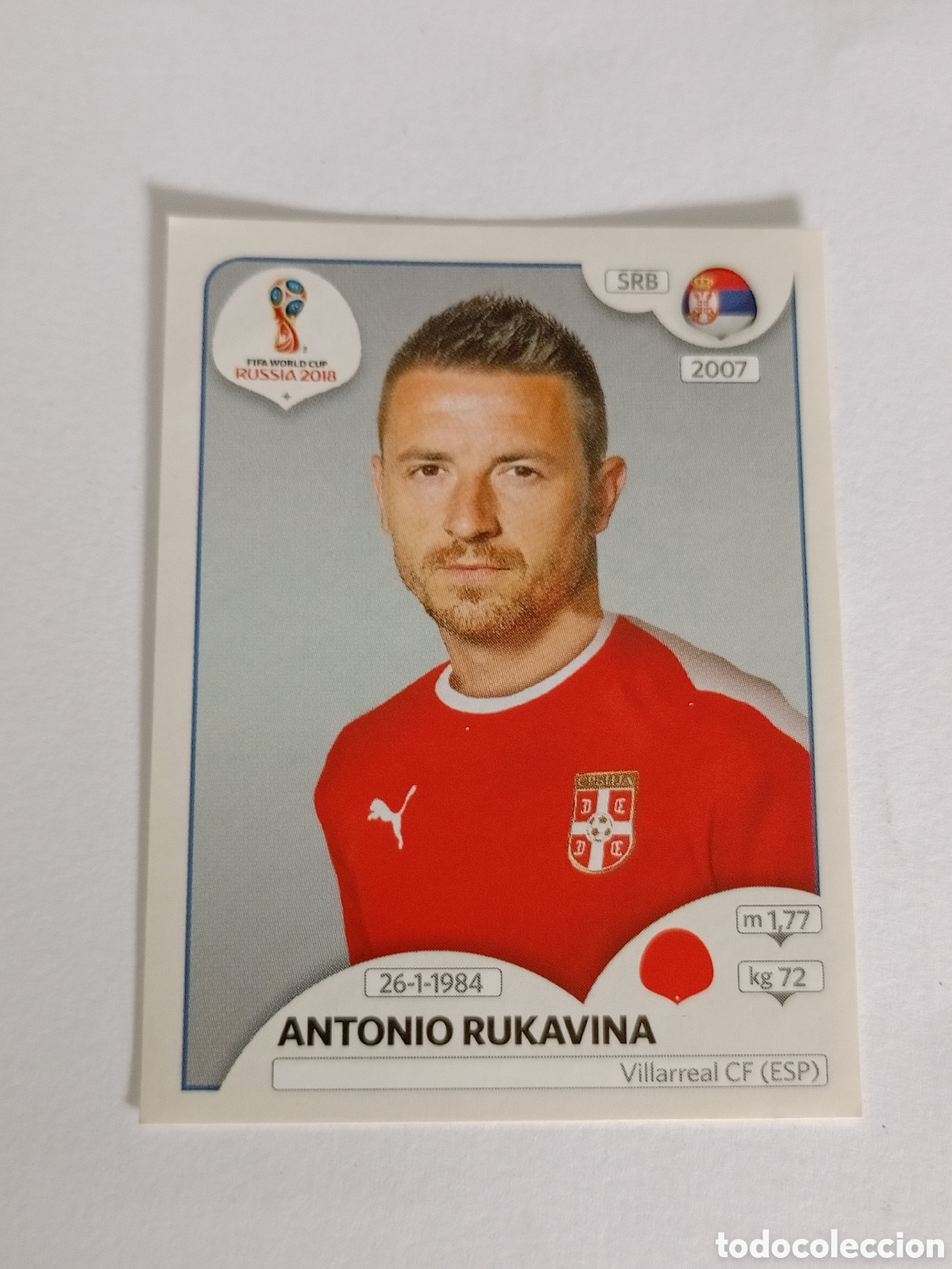 Cromos de Futebol: CROMO FUTBOL ANTONIO RUKAVINA SERBIA SIN PEGAR N&ordm; 417 MUNDIAL RUSIA 2018 PANINI