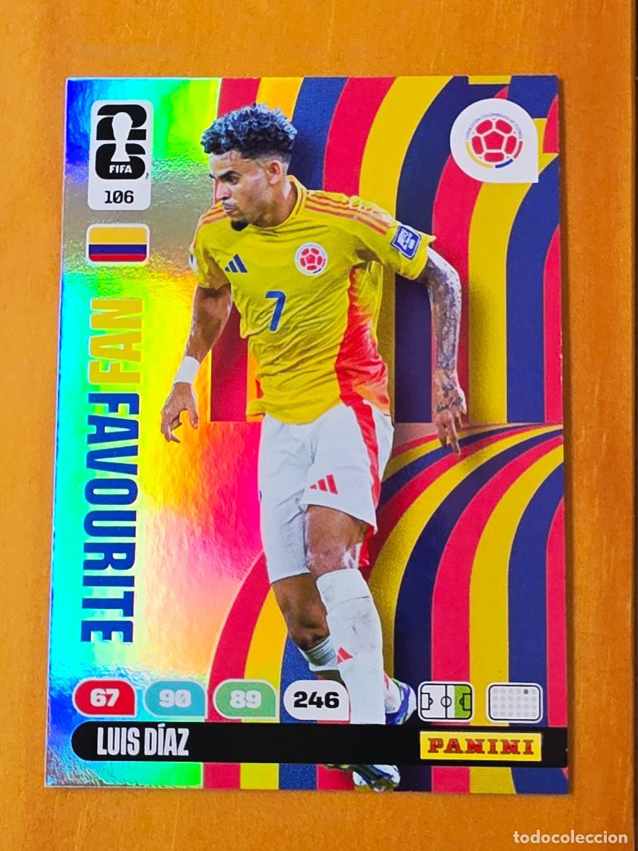 Cromos de Futebol: 106 Luis D&iacute;az, Fan Favourite, Colombia, Adrenalyn XL Fifa World Cup 2026 Mundial 26