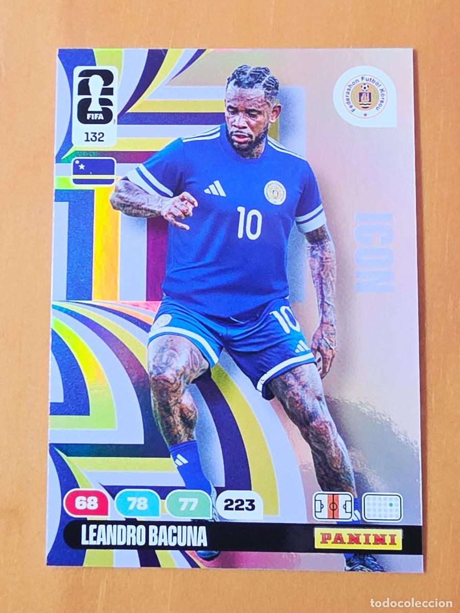 Cartes &agrave; collectionner de Football: 132 Leandro Bacuna, Icon, Curazao, Adrenalyn XL Fifa World Cup 2026 Mundial 26
