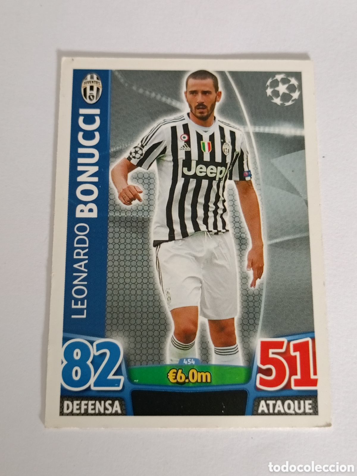 Cartes &agrave; collectionner de Football: 454 BONUCCI JUVENTUS TOPPS MATCH ATTAX 2015 2016 CROMO 15 16 FUTBOL - A7 PG433