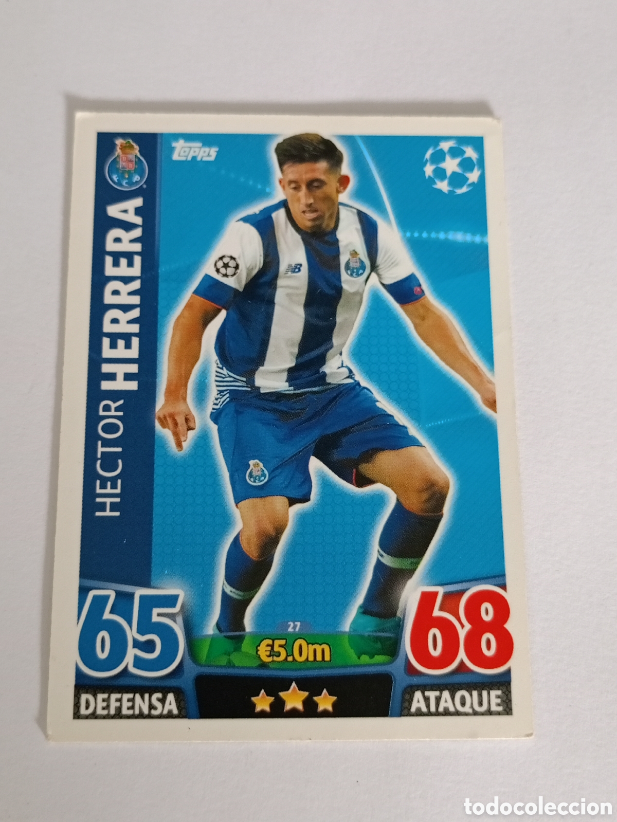 Cartes &agrave; collectionner de Football: CARD TOPPS CHAMPIONS LEAGUE 2015/16 PORTO N&deg;27 HERRERA CARTA 2016 ITA ⚽️