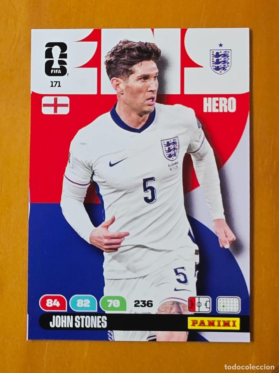 Cartes &agrave; collectionner de Football: 171 John Stones, Hero, Inglaterra, Adrenalyn XL Fifa World Cup 2026 Mundial 26