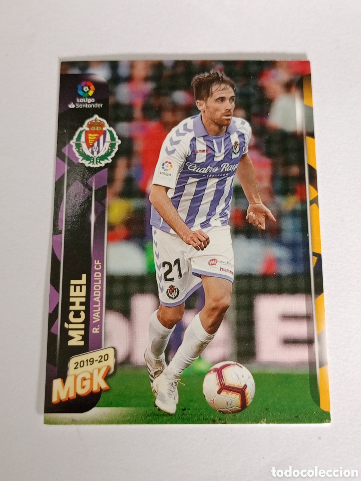 Cromos de F&uacute;tbol: MICHEL N&ordm; 334 (VALLADOLID) MEGACRACKS 2019 2020 PANINI CARD ALBUM LIGA MEGA CRACKS MGK 19 20