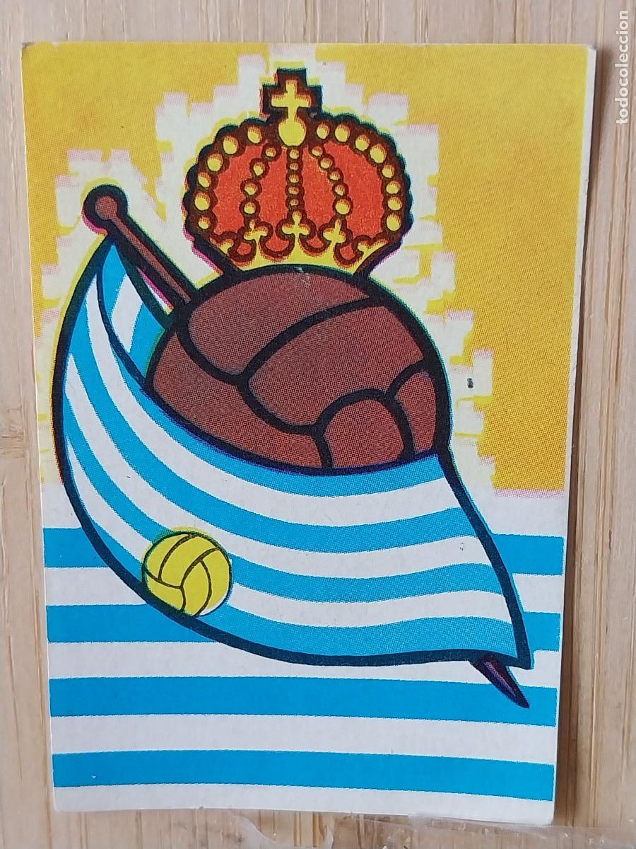 Cromos de F&uacute;tbol: REAL SOCIEDAD ESCUDO LIGA 1967 67 68 1968 ED RUIZ ROMERO CROMO 316 SIN PEGAR NUNCA ORIGINAL *