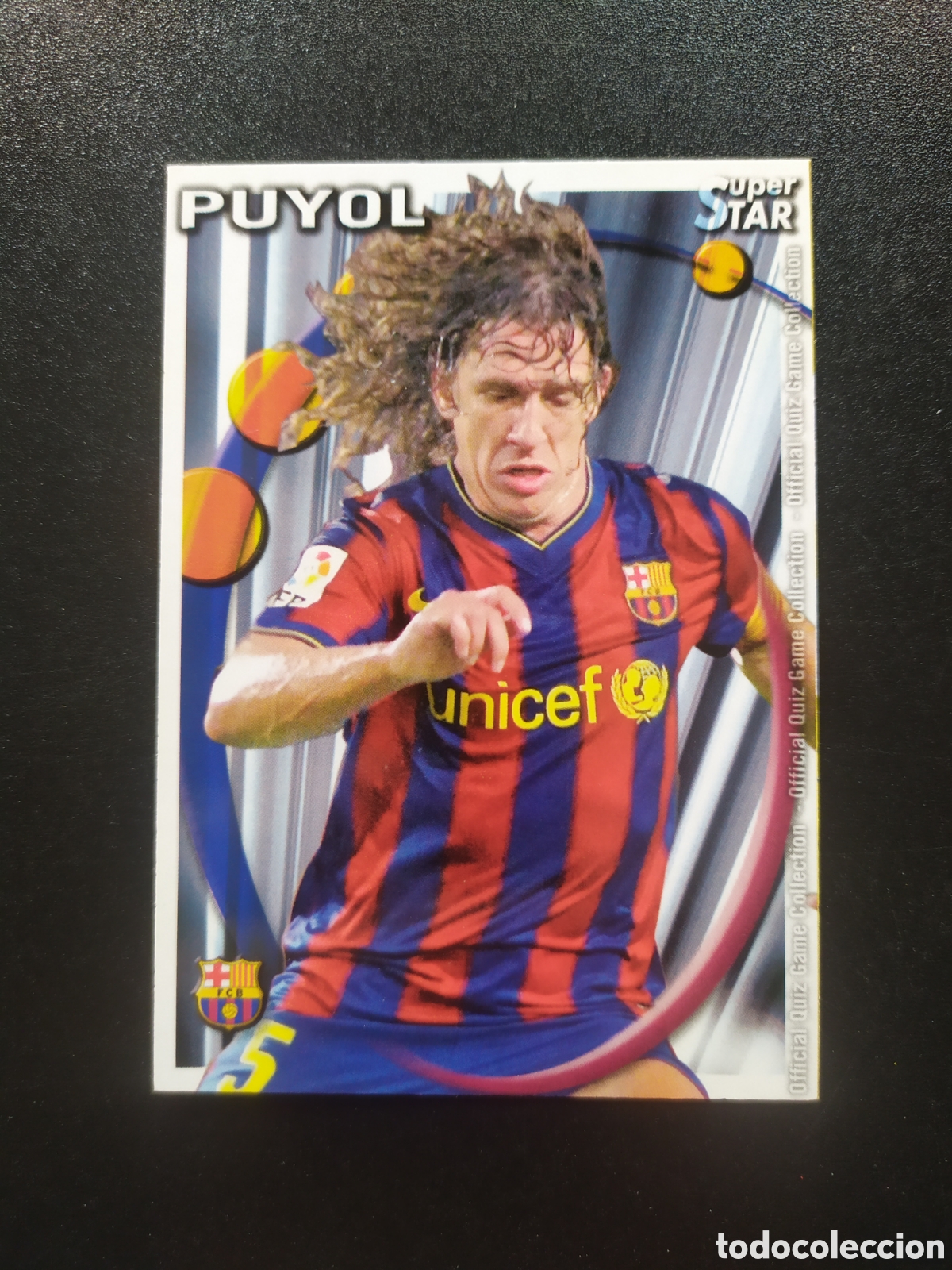 Cromos de F&uacute;tbol: Mundicromo fichas Liga 2010 2011 10 11 Puyol superstar mate n&deg; 26 Barcelona