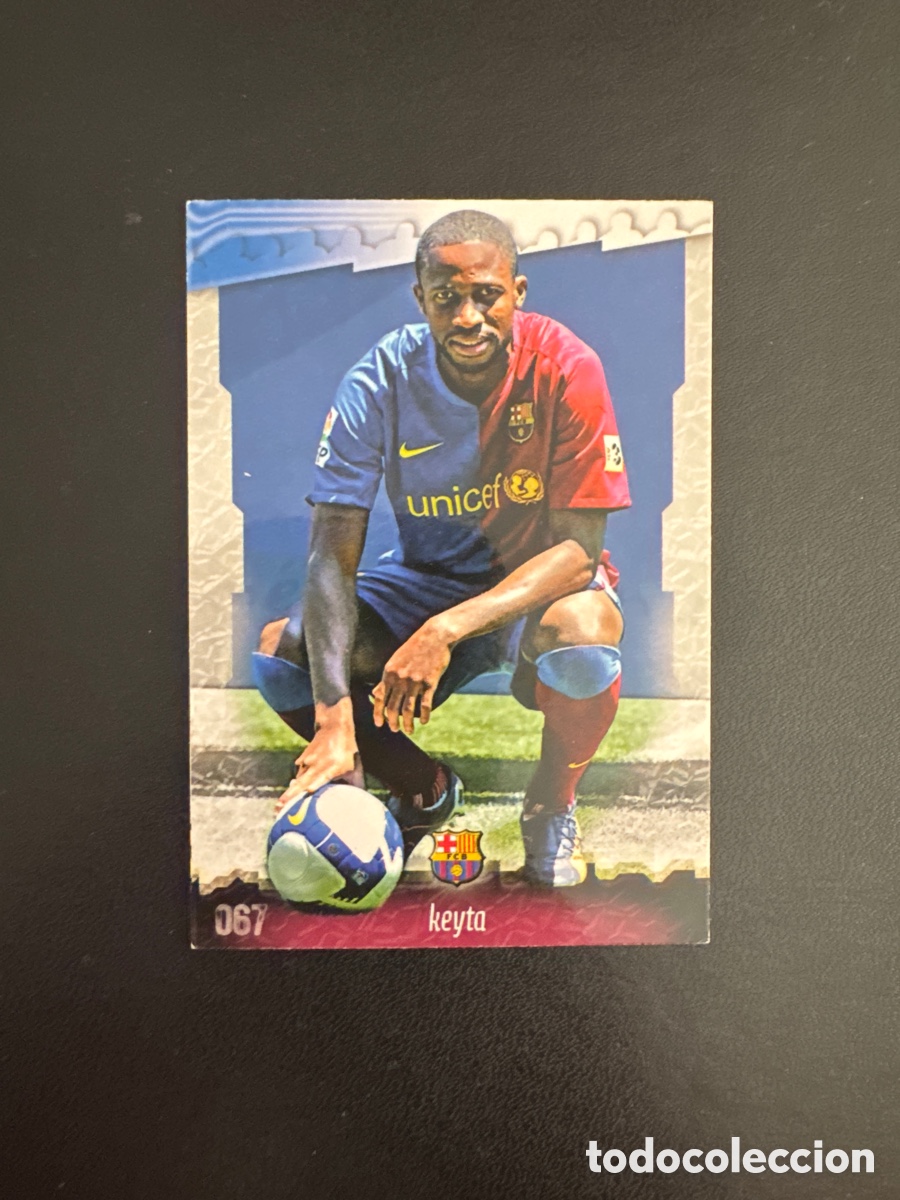 Fu&szlig;ball-Sticker: KEYTA NUMERO 67 BARCELONA MUNDICROMO 2008 LAS FICHAS DE LA LIGA 2009