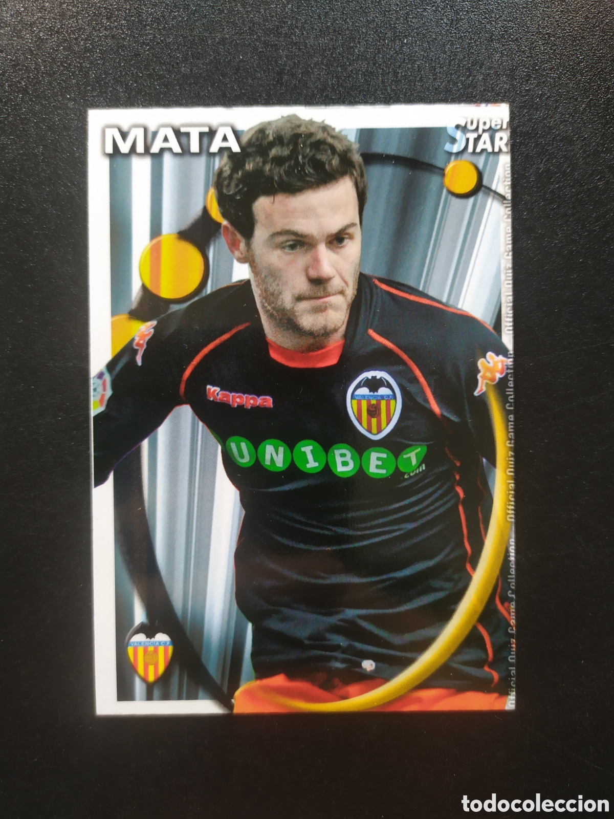 Cromos de F&uacute;tbol: Mundicromo fichas liga 2010 2011 10 11 Mata superstar mate n&deg; 80 Valencia