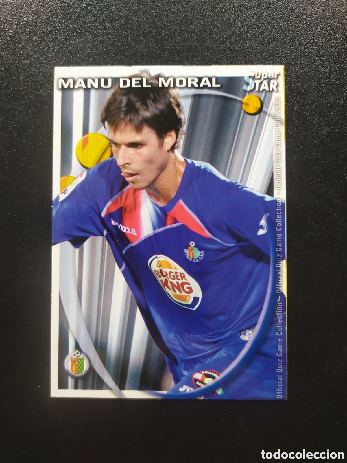 Cromos de F&uacute;tbol: Mundicromo fichas liga 2010 2011 10 11 Del Moral superstar mate n&deg; 160 Getafe