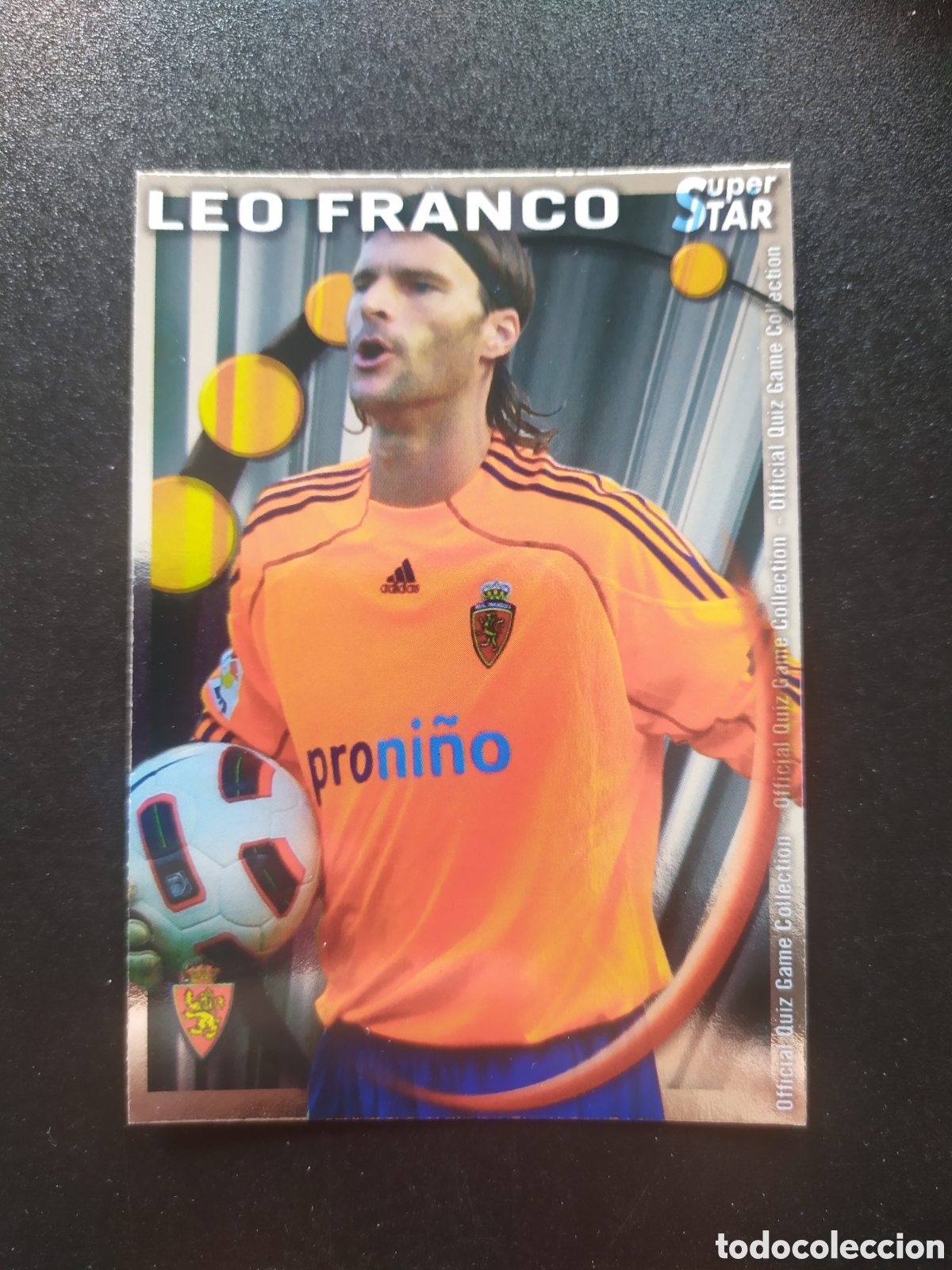 Fu&szlig;ball-Sticker: Mundicromo fichas liga 2010 2011 10 11 Leo Franco superstar brillo liso n&deg; 374 Real Zaragoza