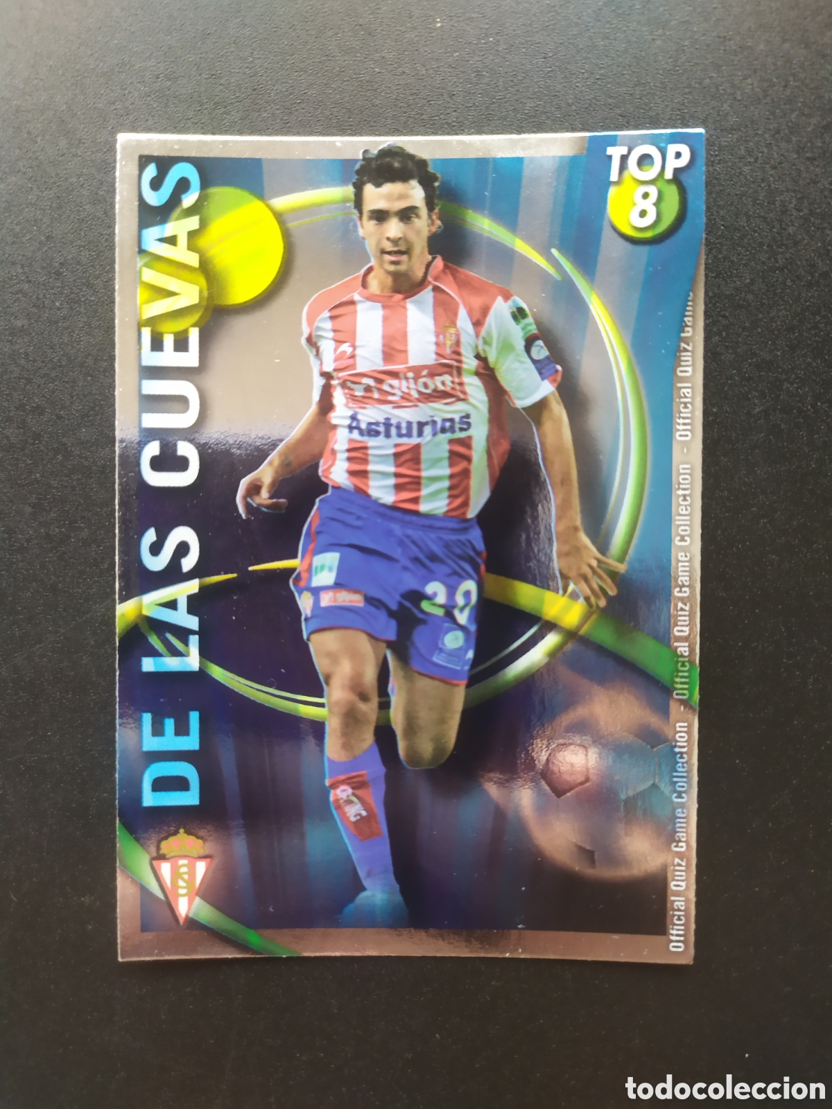 Cromos de F&uacute;tbol: Mundicromo fichas Liga 2010 2011 10 11 De las Cuevas top azul n&deg; 610 Sporting Gij&oacute;n