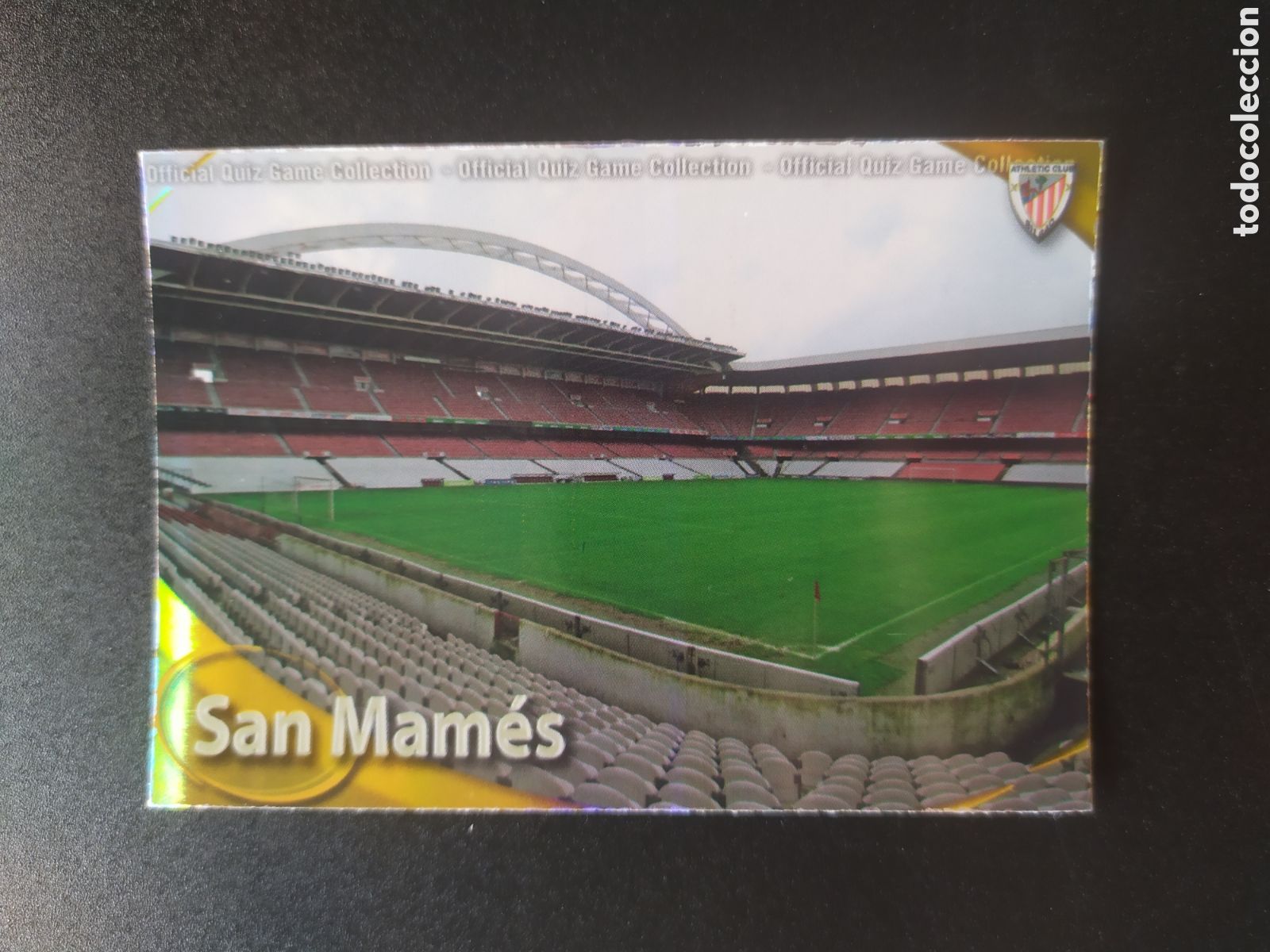 Figurine di Calcio: Mundicromo fichas liga 2010 2011 10 11 estadio San Mam&eacute;s brillo rayas n&deg; 191 Athletic Bilbao