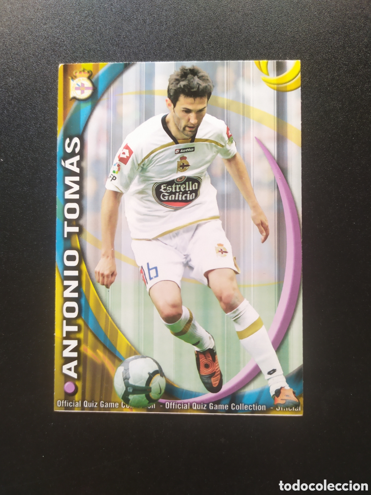 Figurine di Calcio: Mundicromo fichas Liga 2010 2011 10 11 Antonio Tom&aacute;s n&deg; 254 Deportivo Coru&ntilde;a