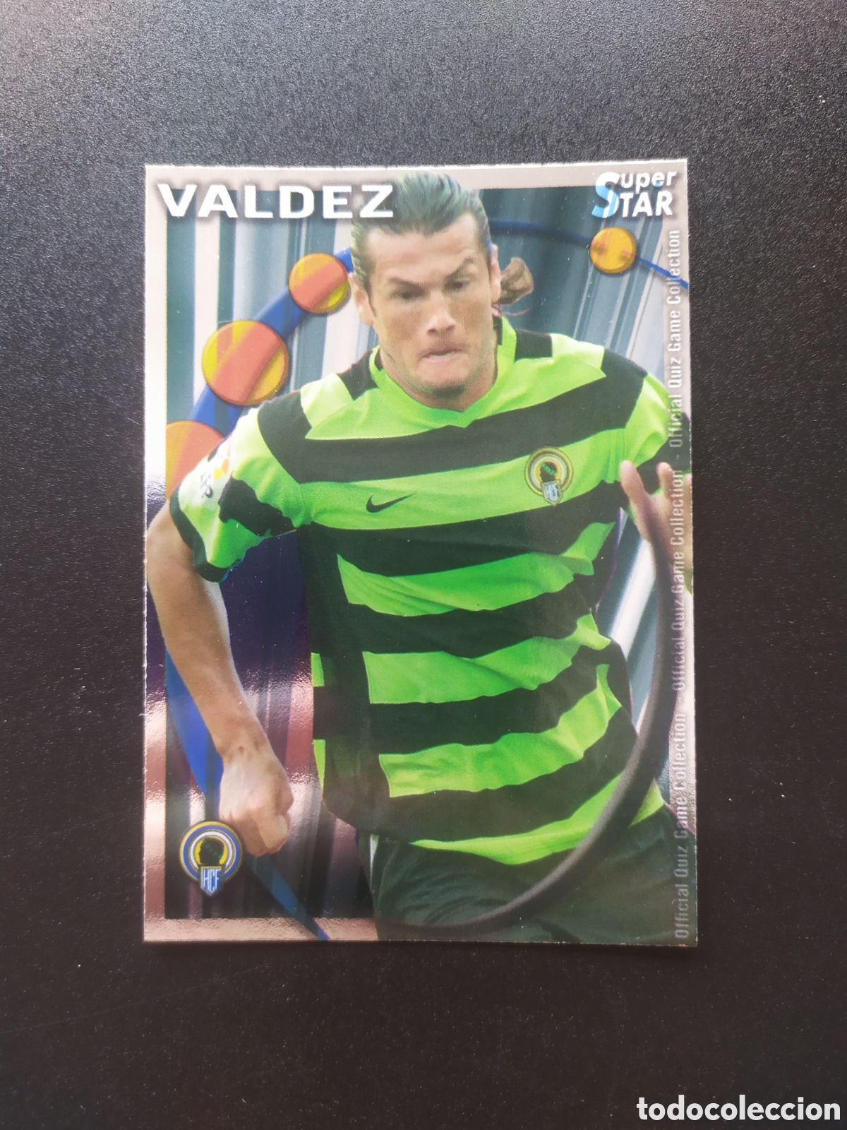 Cromos de F&uacute;tbol: Mundicromo fichas Liga 2010 2011 10 11 Valdez superstar brillo liso n&deg; 512 H&eacute;rcules
