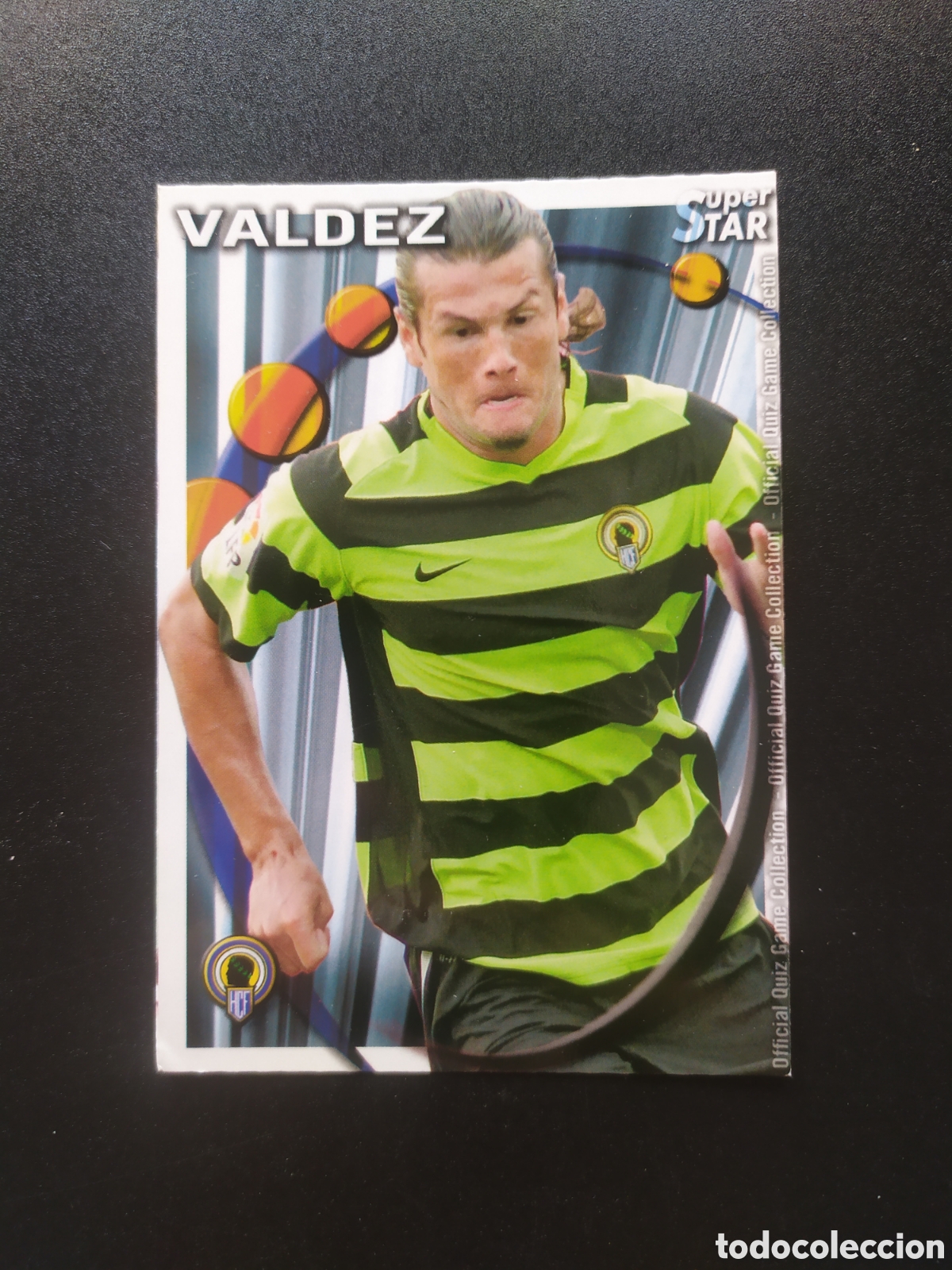 Cromos de F&uacute;tbol: Mundicromo fichas Liga 2010 2011 10 11 Valdez superstar mate n&deg; 512 H&eacute;rcules