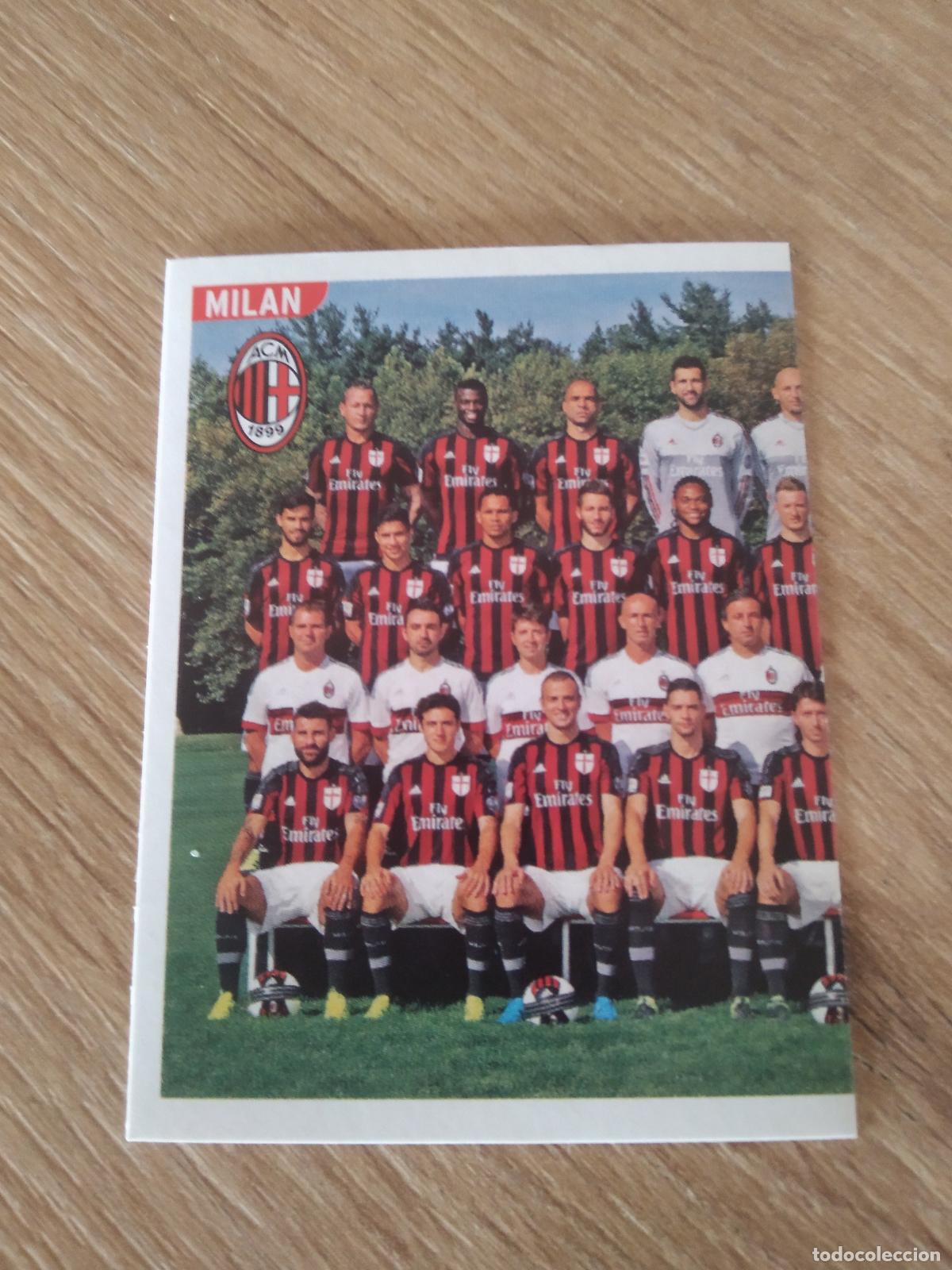 Cromos de F&uacute;tbol: 356 EQUIPO PLANTILLA AC MILAN CROMO FUTBOL PANINI LIGA ITALIA 15-16 CALCIATORI 2015-2016