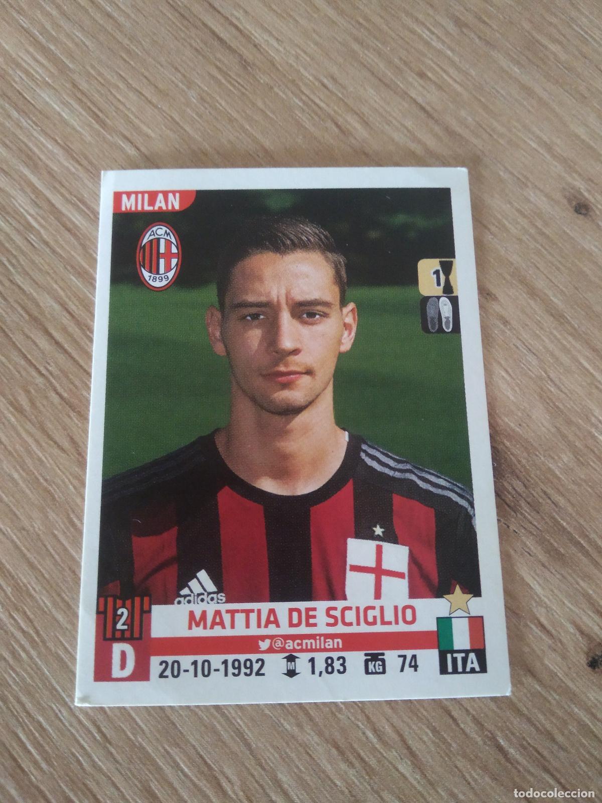 Cromos de F&uacute;tbol: 365 MATTIA DE SCIGLIO AC MILAN CROMO FUTBOL PANINI LIGA ITALIA 15-16 CALCIATORI 2015-2016