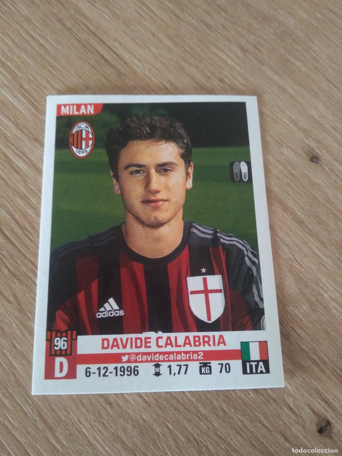Cromos de F&uacute;tbol: 367 DAVIDE CALABRIA AC MILAN CROMO FUTBOL PANINI LIGA ITALIA 15-16 CALCIATORI 2015-2016