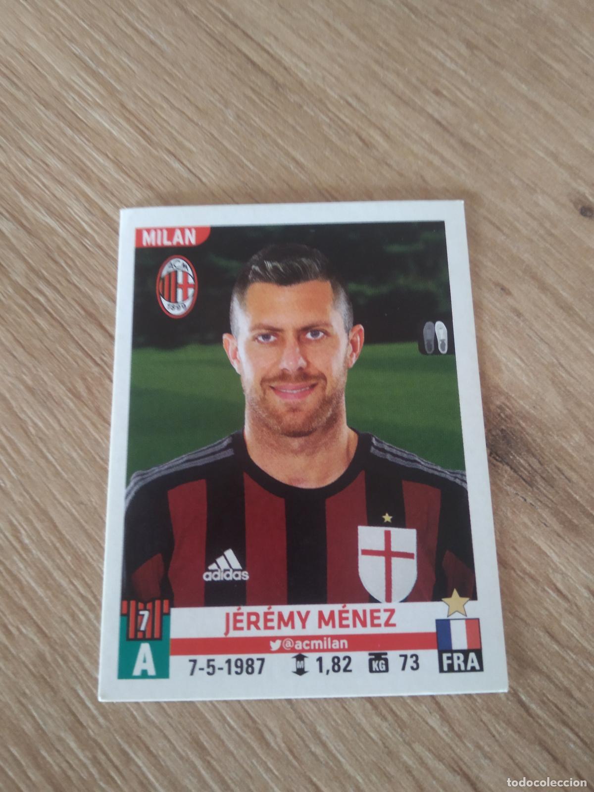 Cromos de F&uacute;tbol: 375 JEREMY MENEZ AC MILAN CROMO FUTBOL PANINI LIGA ITALIA 15-16 CALCIATORI 2015-2016