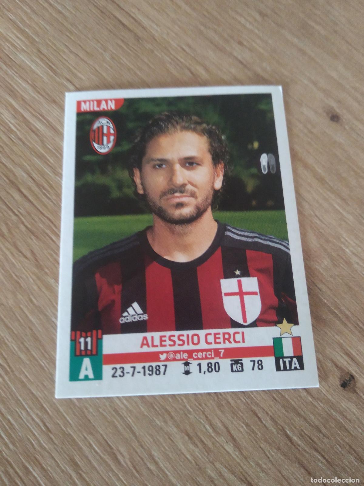 Cromos de F&uacute;tbol: 376 ALESSIO CERCI AC MILAN CROMO FUTBOL PANINI LIGA ITALIA 15-16 CALCIATORI 2015-2016