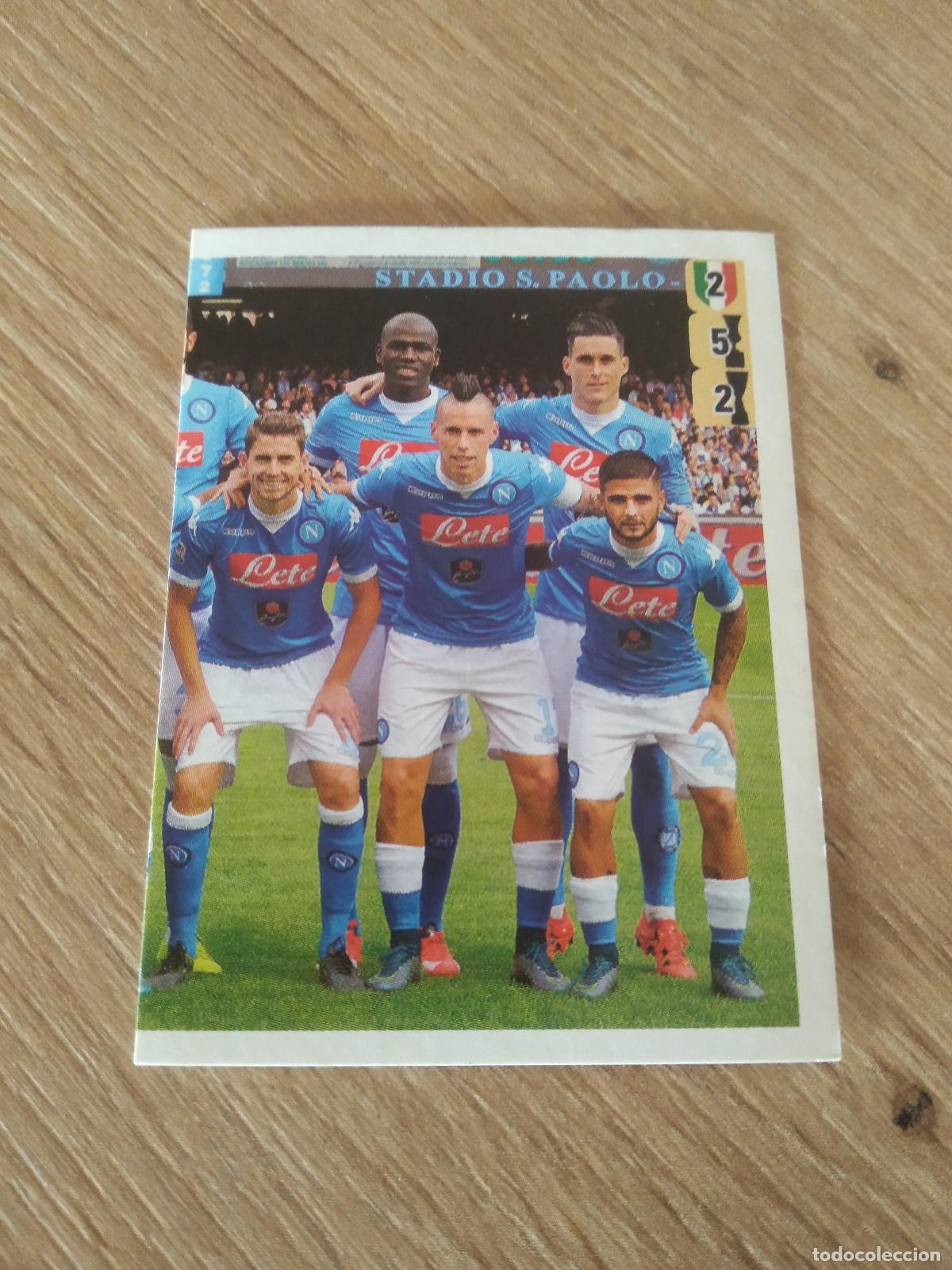 Cromos de F&uacute;tbol: 386 EQUIPO PLANTILLA NAPOLES NAPOLI CROMO FUTBOL PANINI LIGA ITALIA 15-16 CALCIATORI 2015-2016