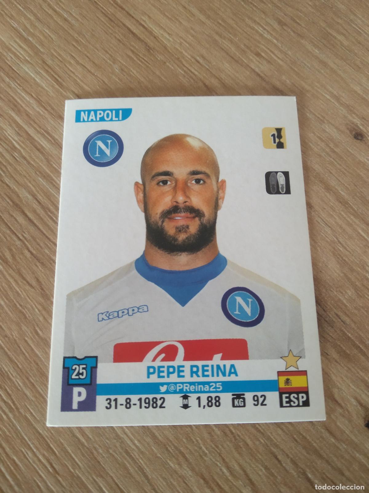 Cromos de F&uacute;tbol: 387 PEPE REINA NAPOLES NAPOLI CROMO FUTBOL PANINI LIGA ITALIA 15-16 CALCIATORI 2015-2016