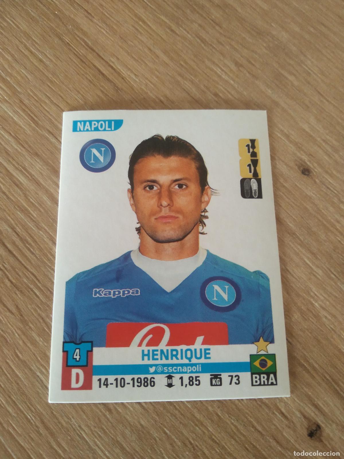 Figurine di Calcio: 396 HENRIQUE NAPOLES NAPOLI CROMO FUTBOL PANINI LIGA ITALIA 15-16 CALCIATORI 2015-2016
