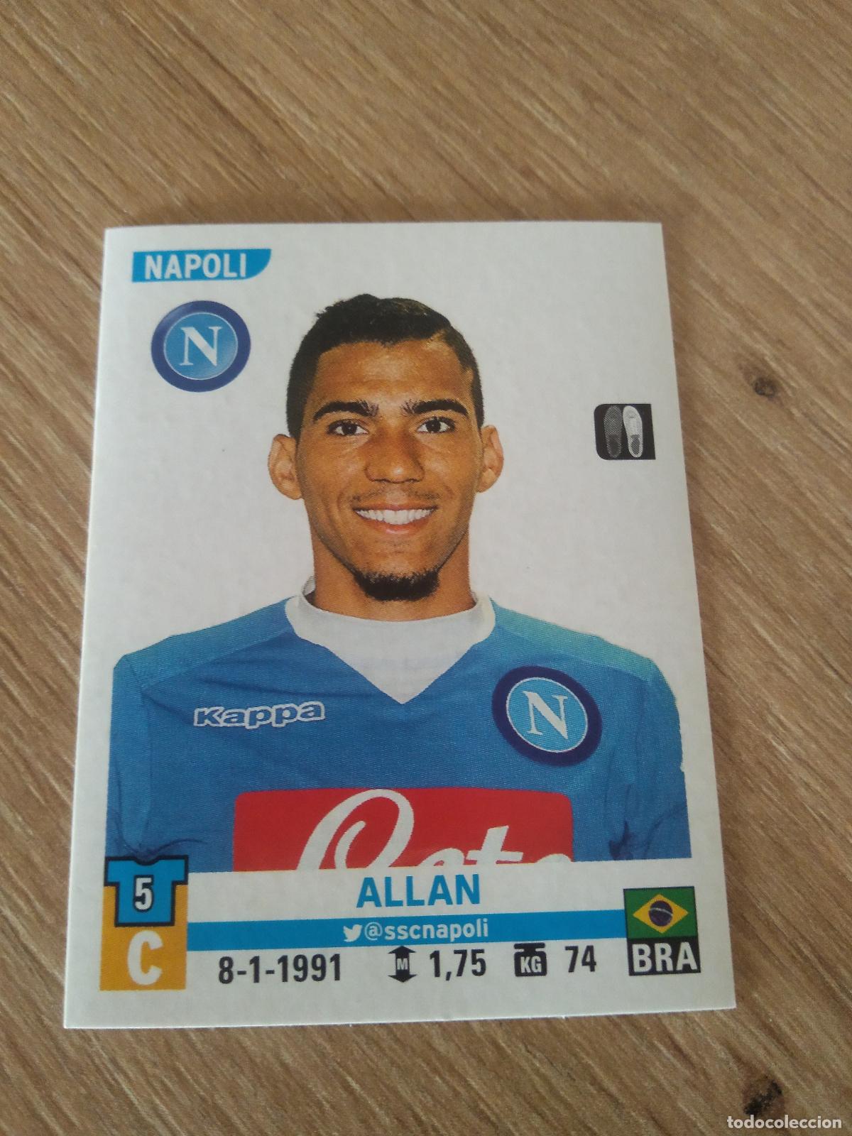 Figurine di Calcio: 399 ALLAN NAPOLES NAPOLI CROMO FUTBOL PANINI LIGA ITALIA 15-16 CALCIATORI 2015-2016
