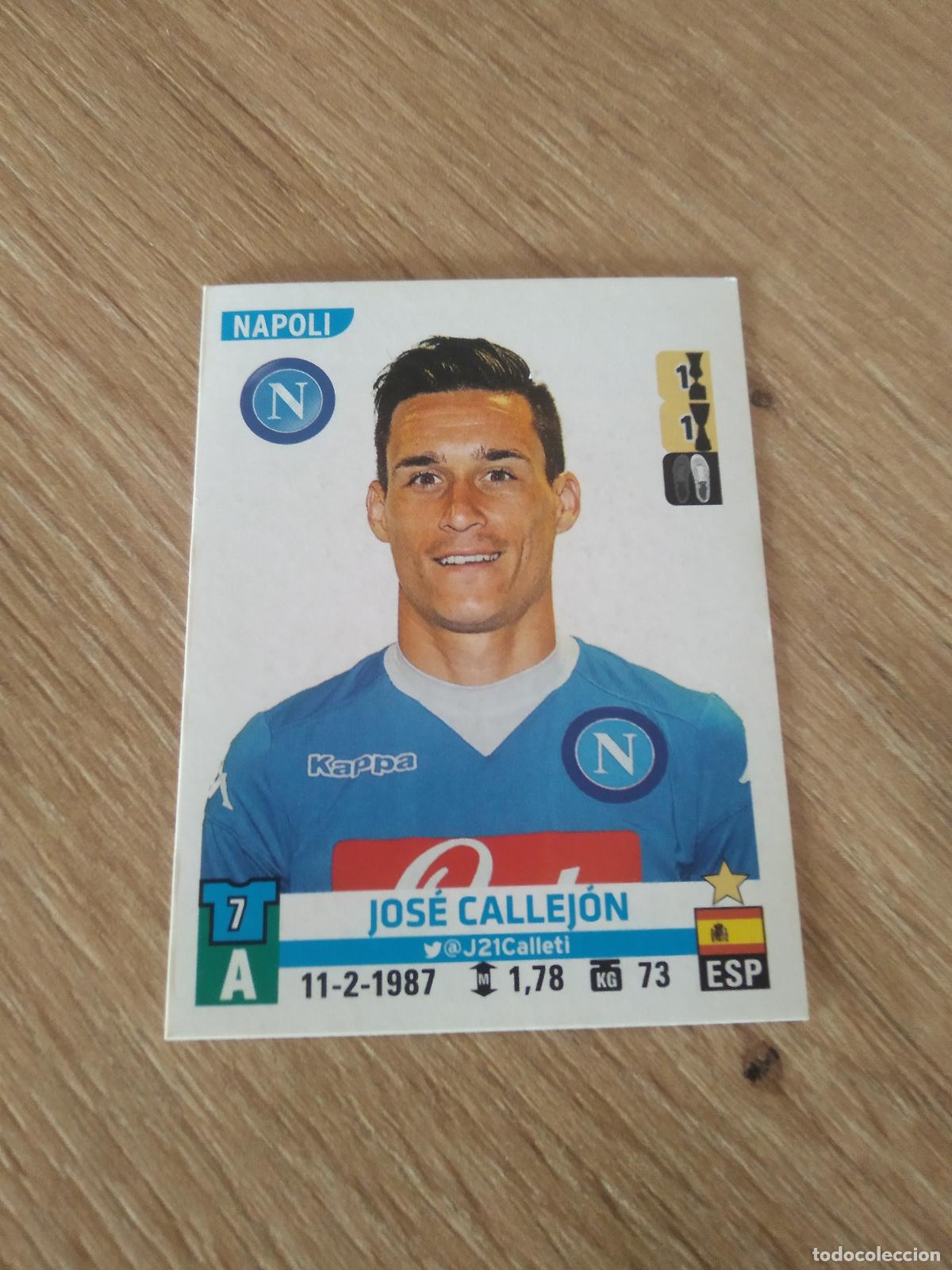 Cromos de F&uacute;tbol: 406 JOSE CALLEJON NAPOLES NAPOLI CROMO FUTBOL PANINI LIGA ITALIA 15-16 CALCIATORI 2015-2016