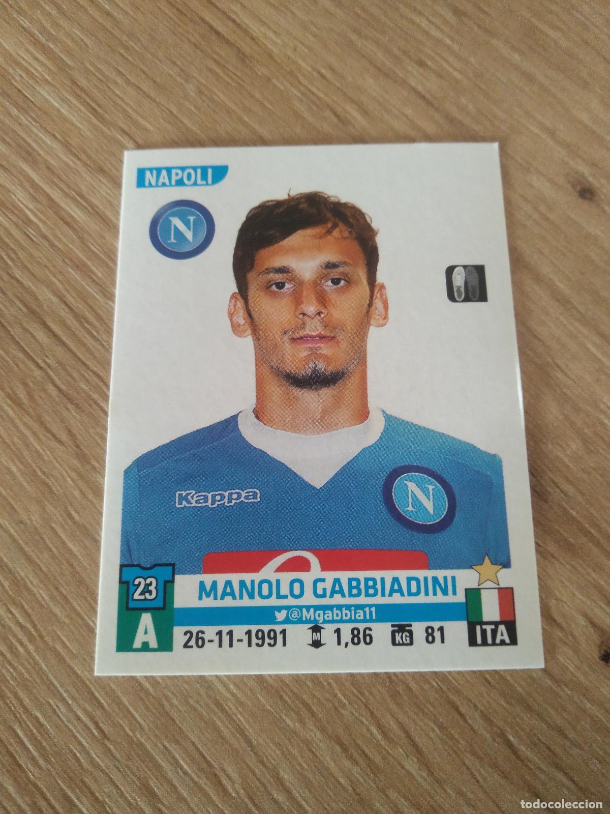 Cromos de F&uacute;tbol: 407 GABBIADINI NAPOLES NAPOLI CROMO FUTBOL PANINI LIGA ITALIA 15-16 CALCIATORI 2015-2016