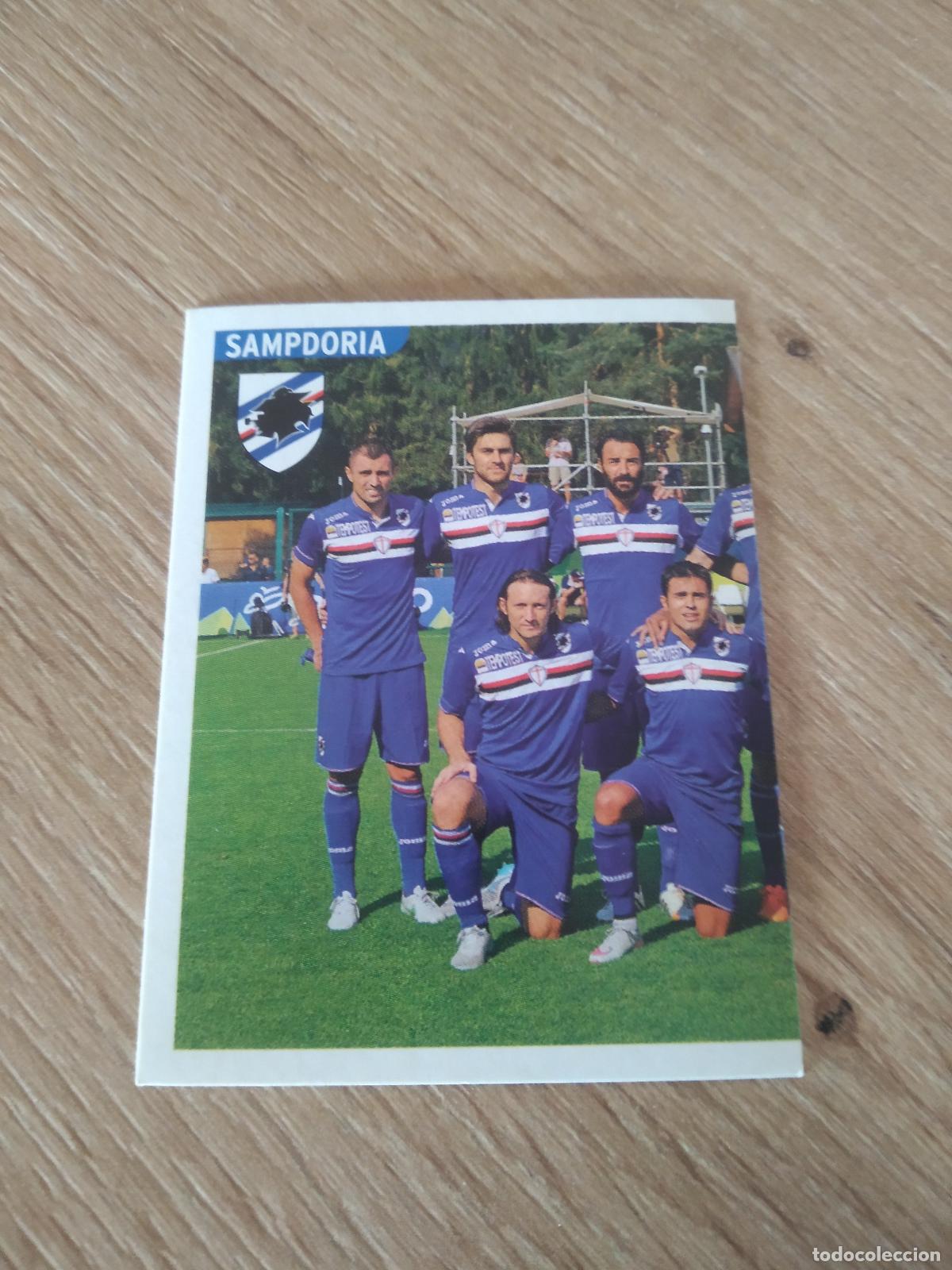 Cromos de F&uacute;tbol: 472 EQUIPO PLANTILLA SAMPDORIA CROMO FUTBOL PANINI LIGA ITALIA 15-16 CALCIATORI 2015-2016