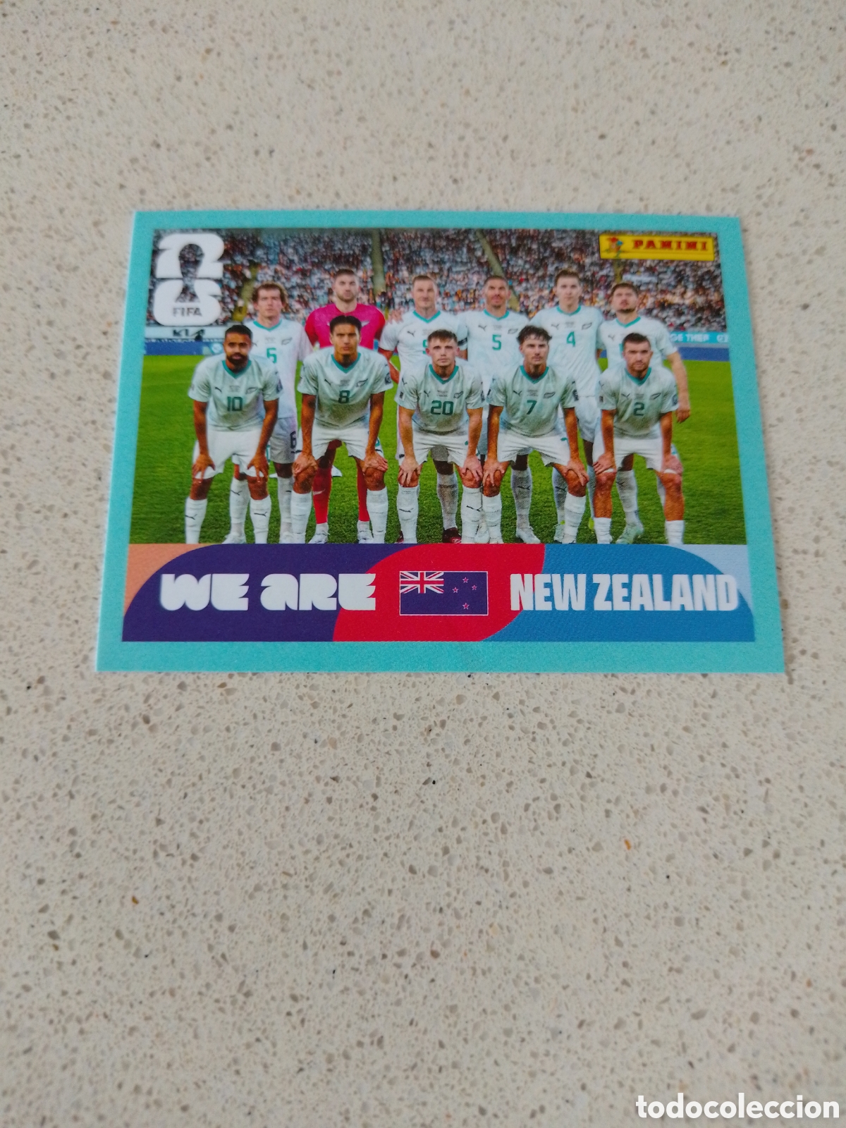 Cromos de F&uacute;tbol: CROMO NUMERO 13 EQUIPO NUEVA ZELANDA. MUNDIAL 2026. PANINI.