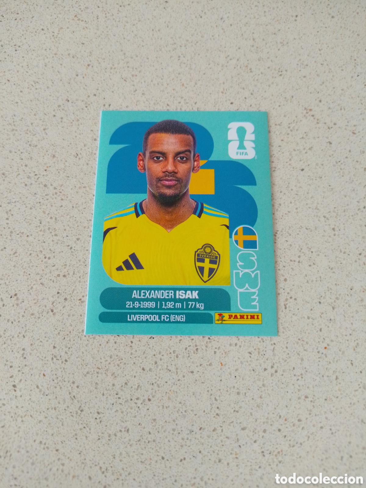 Cromos de F&uacute;tbol: CROMO NUMERO 19 ISAK SUECIA. MUNDIAL 2026. PANINI.