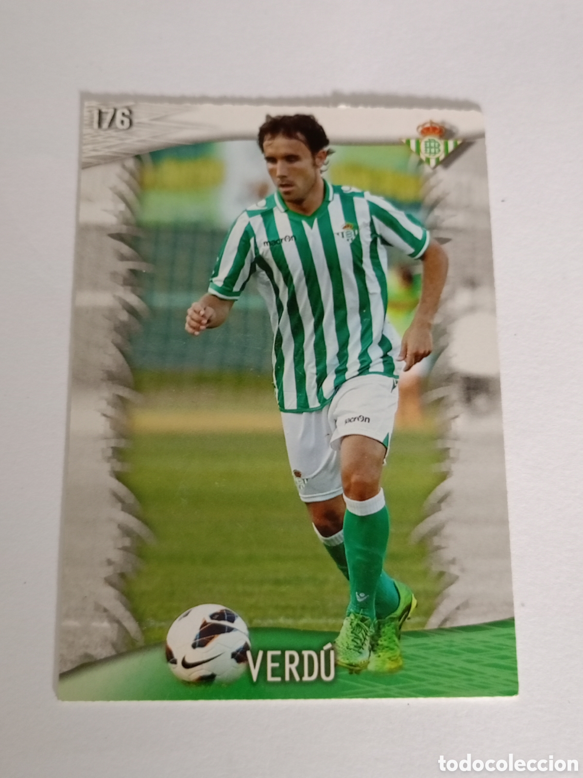 Cromos de F&uacute;tbol: CROMO CARD ⚽ VERD&Uacute; BETIS 176 FICHAS LIGA QUIZ GAME 2014 13 14 2013 2014 MUNDICROMO