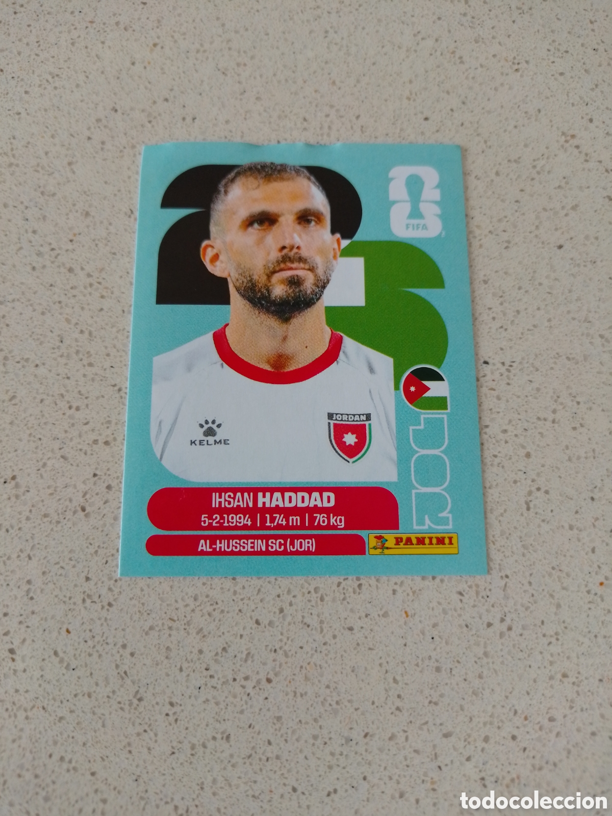 Cromos de F&uacute;tbol: CROMO NUMERO 3 HADDAD JORDANIA. MUNDIAL 2026. PANINI.