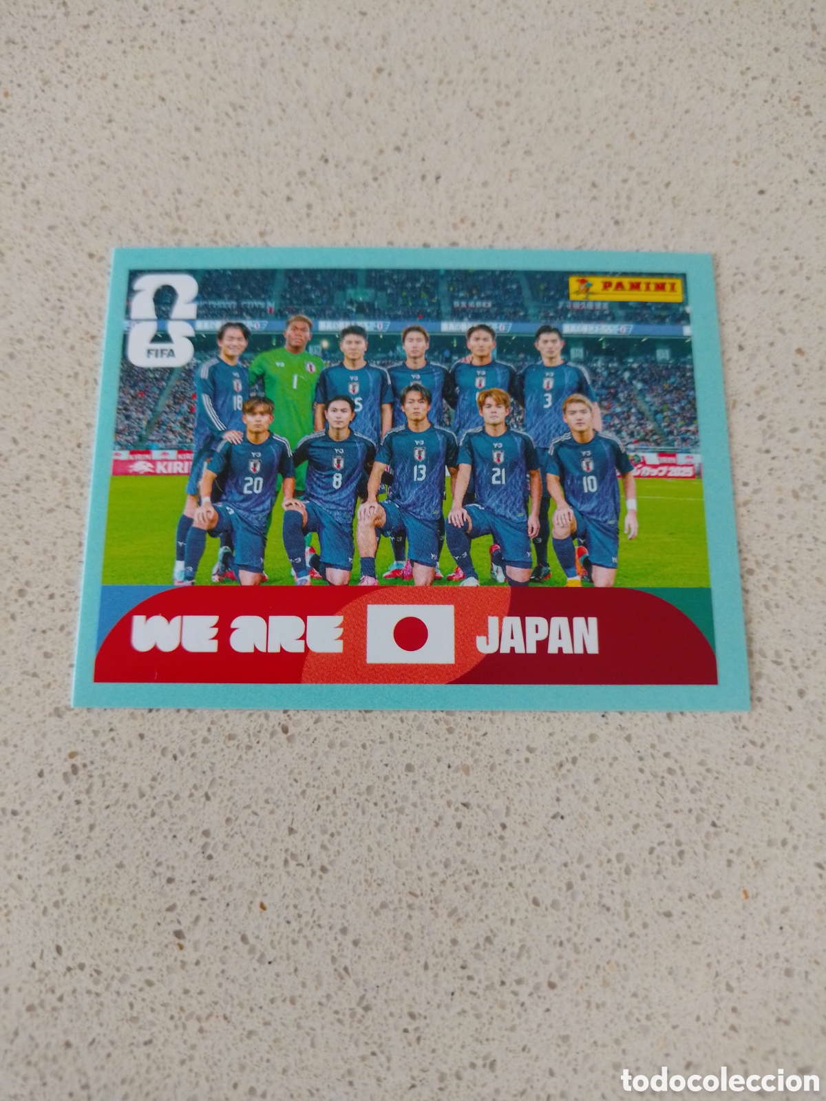 Cromos de F&uacute;tbol: CROMO NUMERO 13 EQUIPO JAPON. MUNDIAL 2026. PANINI.
