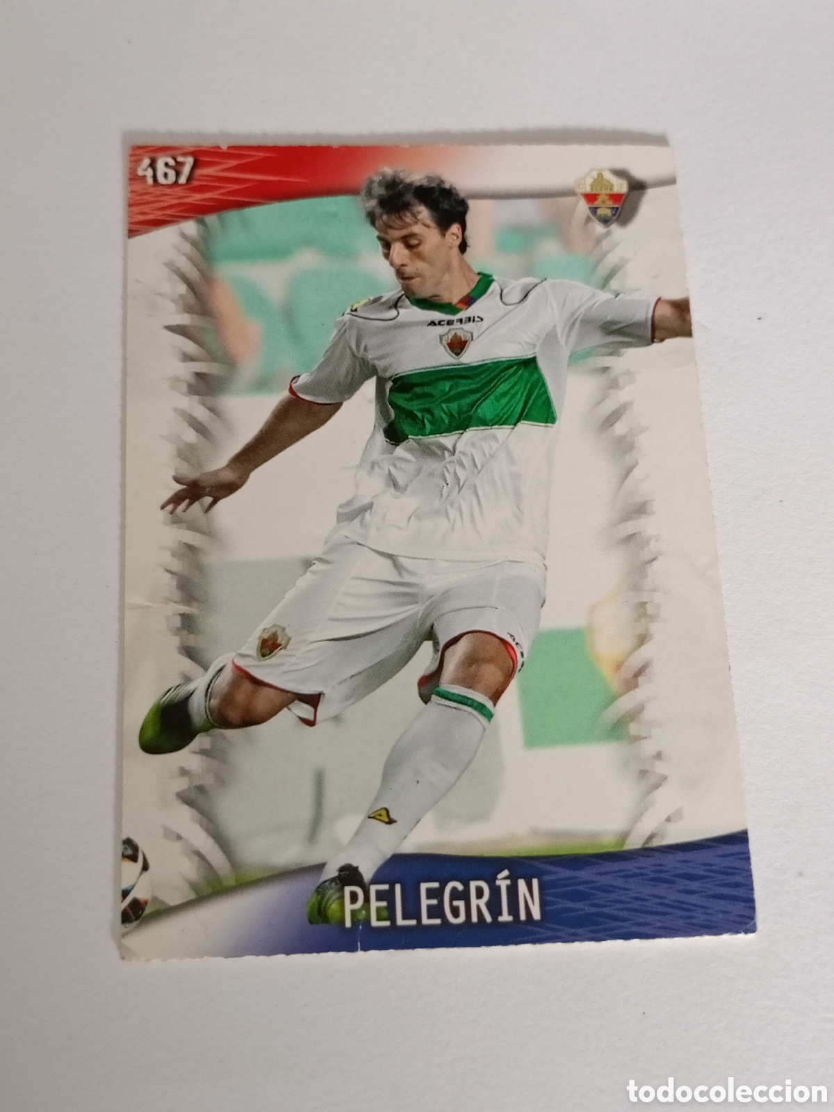 Cromos de F&uacute;tbol: 467 PELEGRIN ELCHE MUNDICROMO FICHAS QUIZ LIGA 2013 2014 13 14