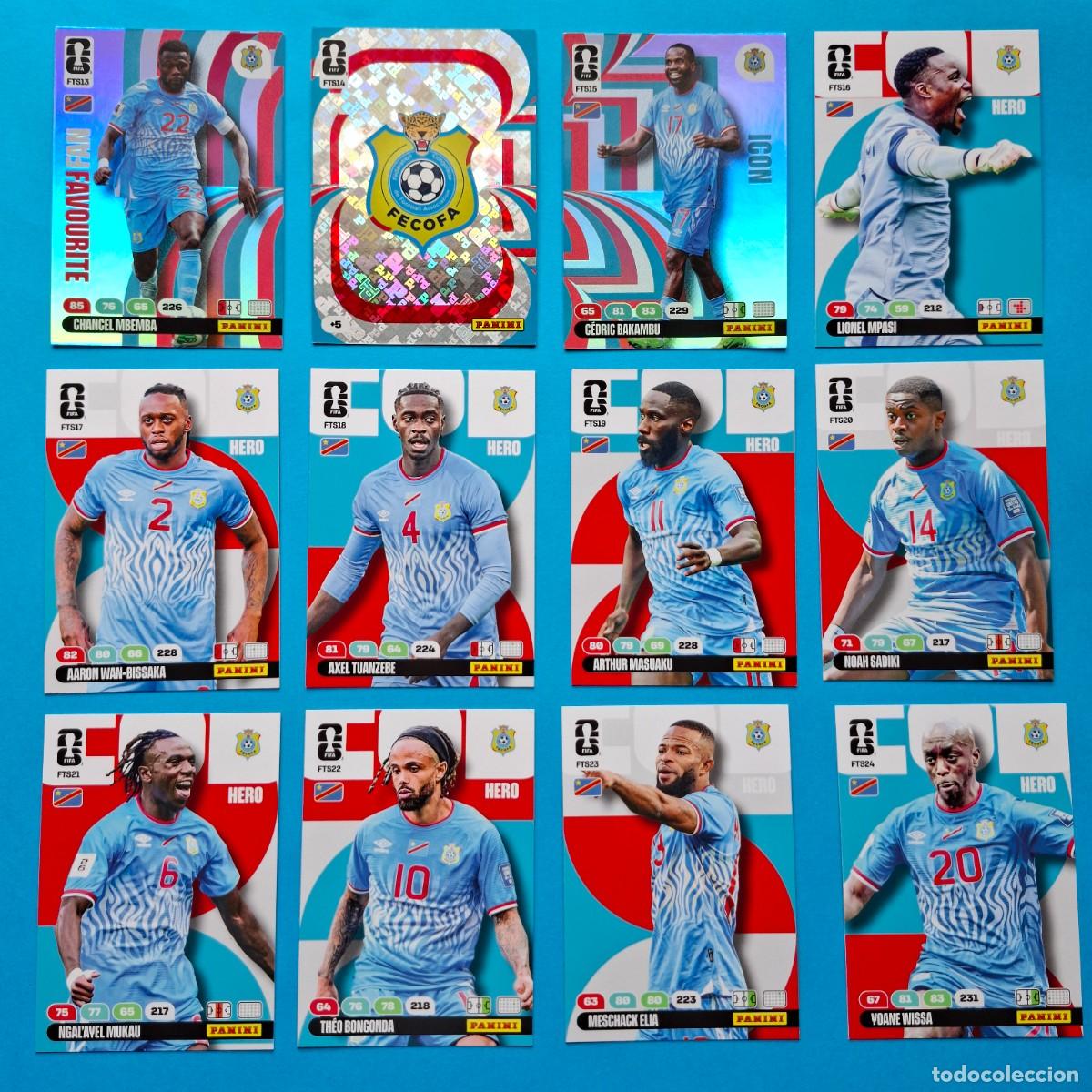 Cromos de F&uacute;tbol: UPDATE Final Teams set 12 Cards CONGO DR - PANINI Adrenalyn XL FIFA World CUP 2026
