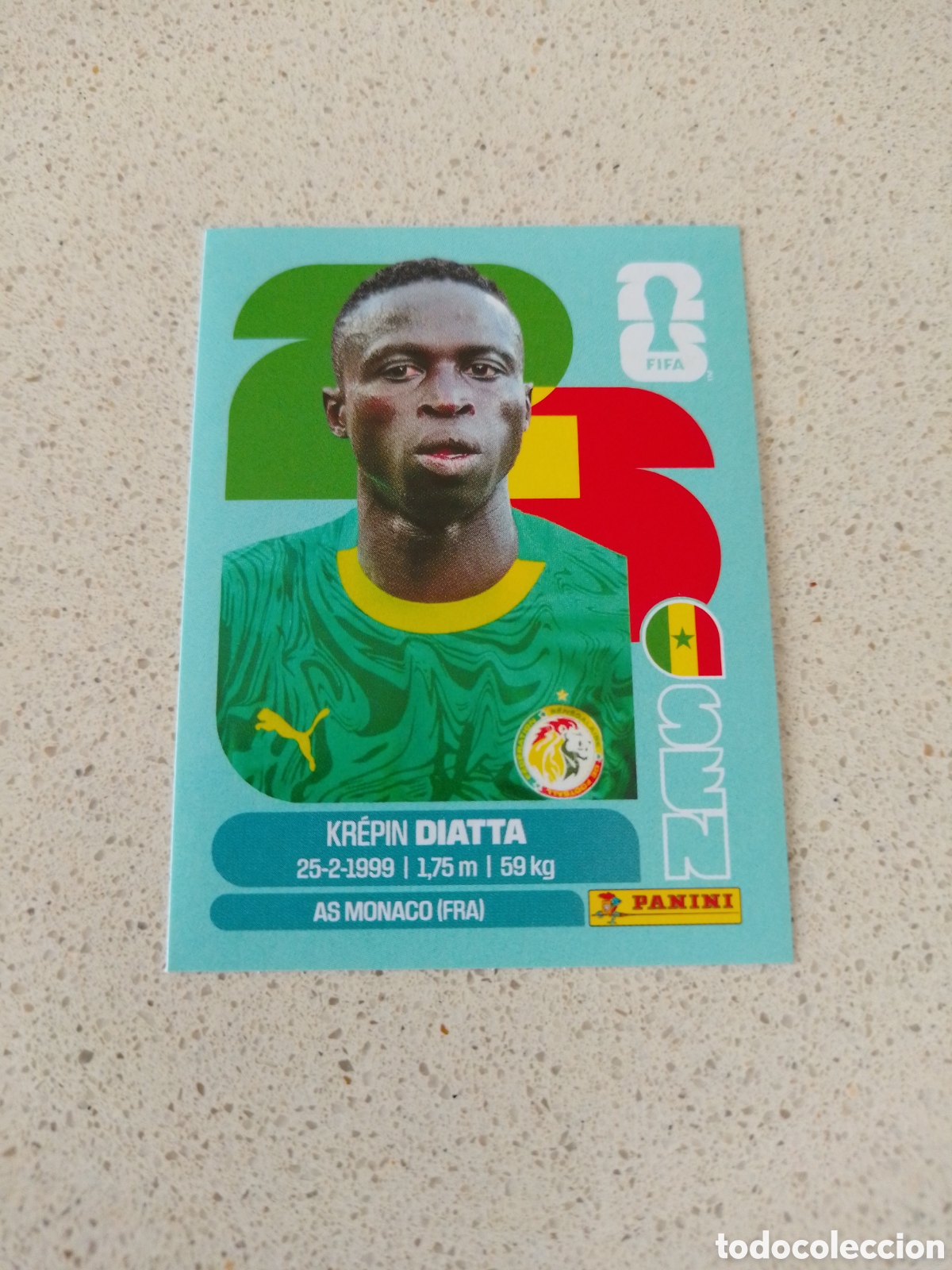 Cromos de F&uacute;tbol: CROMO NUMERO 20 DIATTA SENEGAL. MUNDIAL 2026. PANINI.