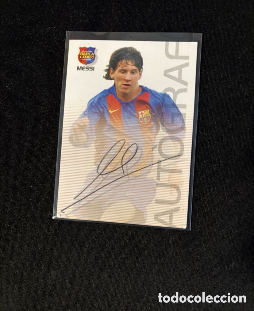Cromos de F&uacute;tbol: MESSI 89 AUTOGRAFO MEGACRACKS 2004-2005 BAR&Ccedil;A CAMPIO CATAL&Aacute;N
